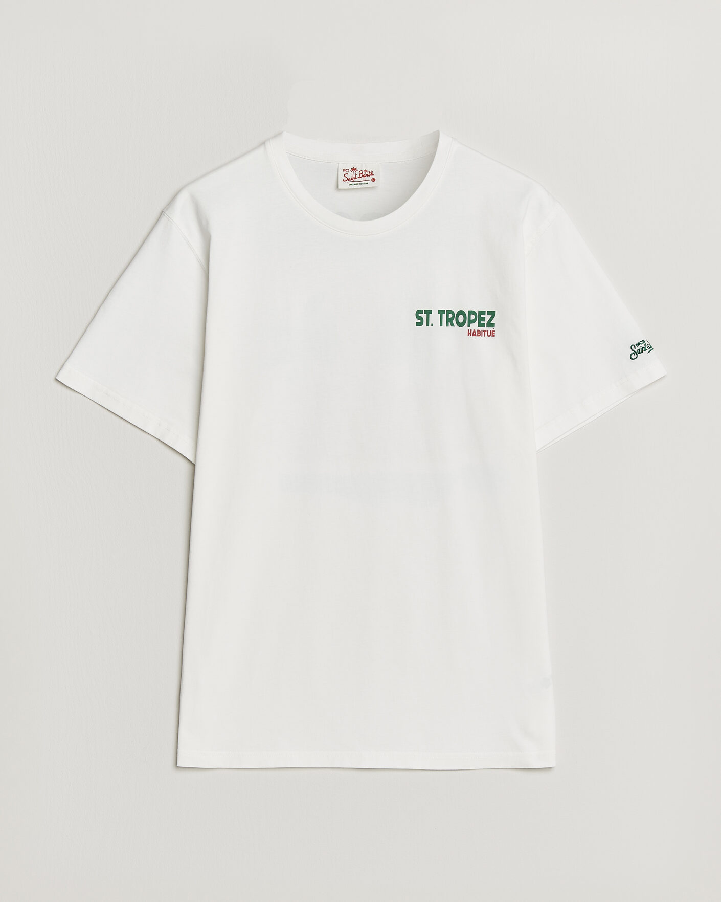 Homme | T-shirts | MC2 Saint Barth | Back Printed Cotton T-Shirt St Tropez Sun