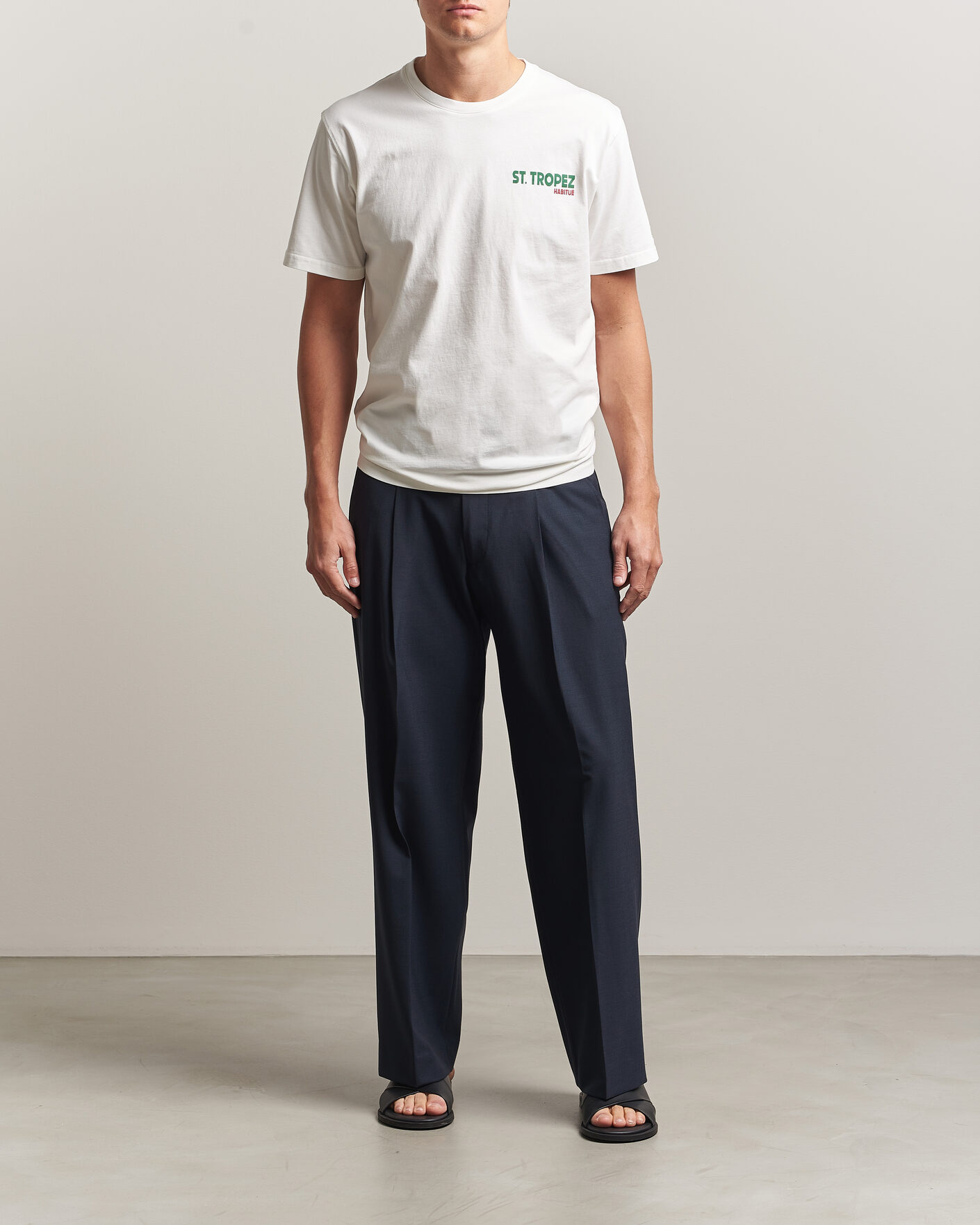 Homme | T-shirts | MC2 Saint Barth | Back Printed Cotton T-Shirt St Tropez Sun