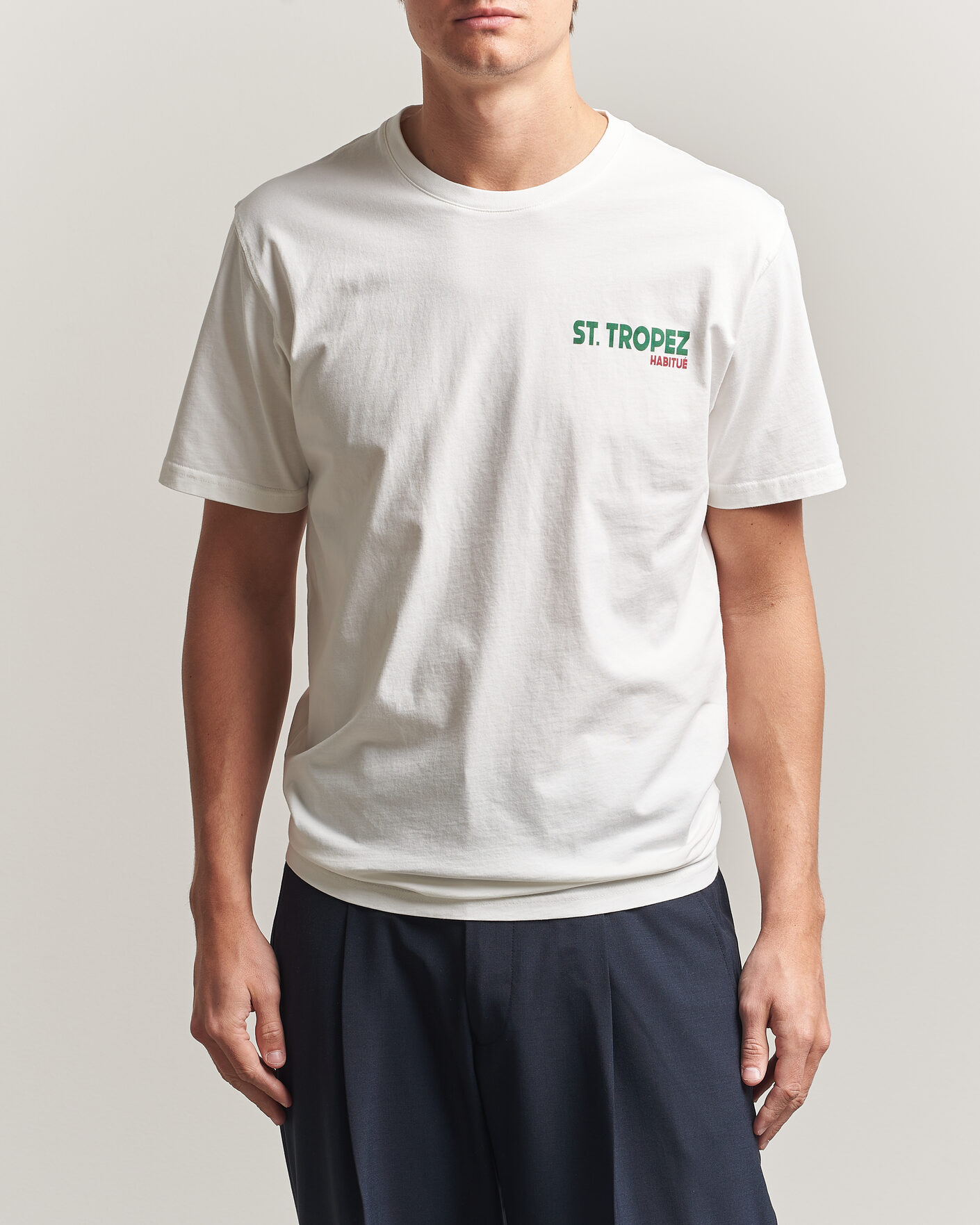 Homme | T-shirts | MC2 Saint Barth | Back Printed Cotton T-Shirt St Tropez Sun