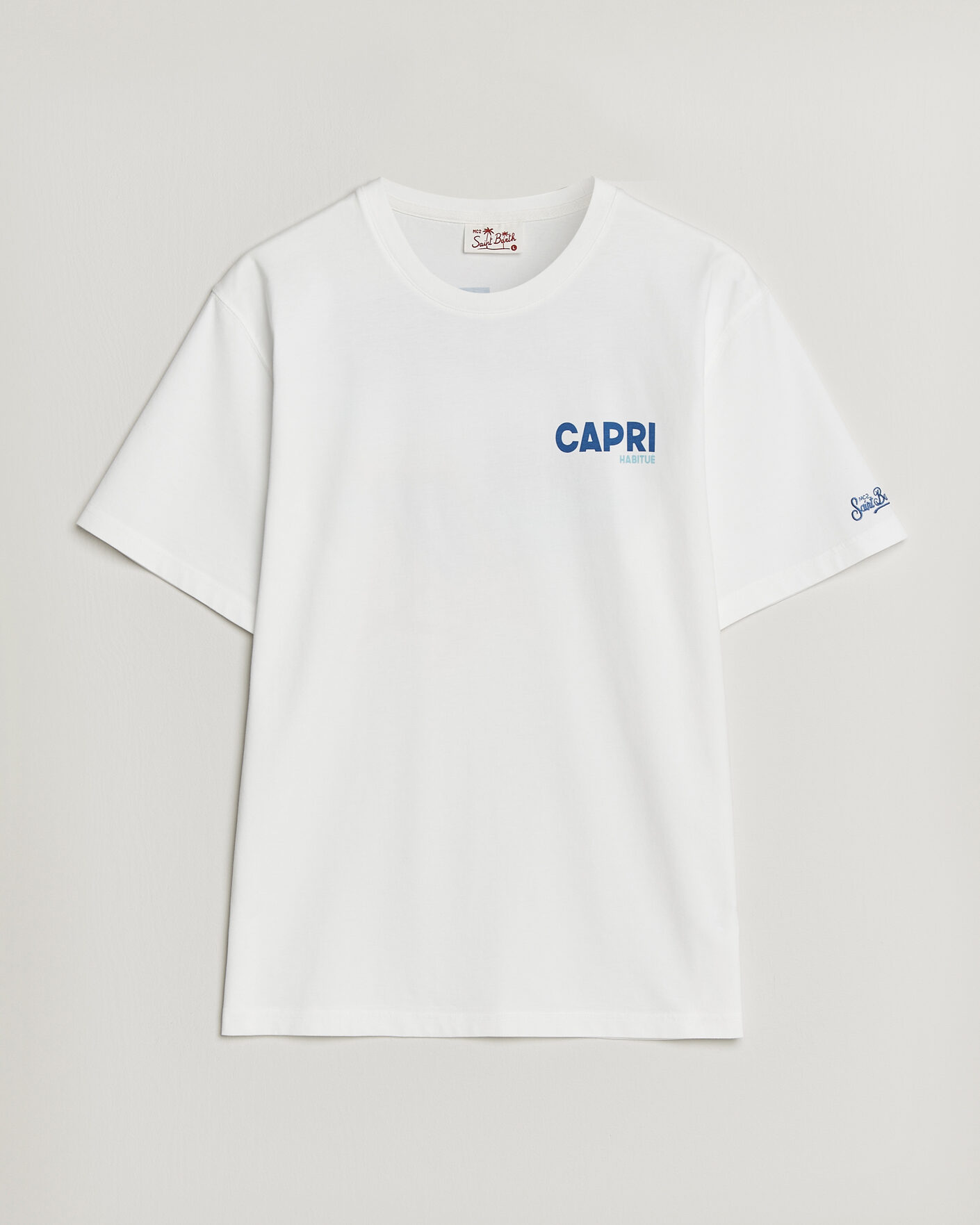 Homme | T-shirts | MC2 Saint Barth | Back Printed Cotton T-Shirt Capri Summer