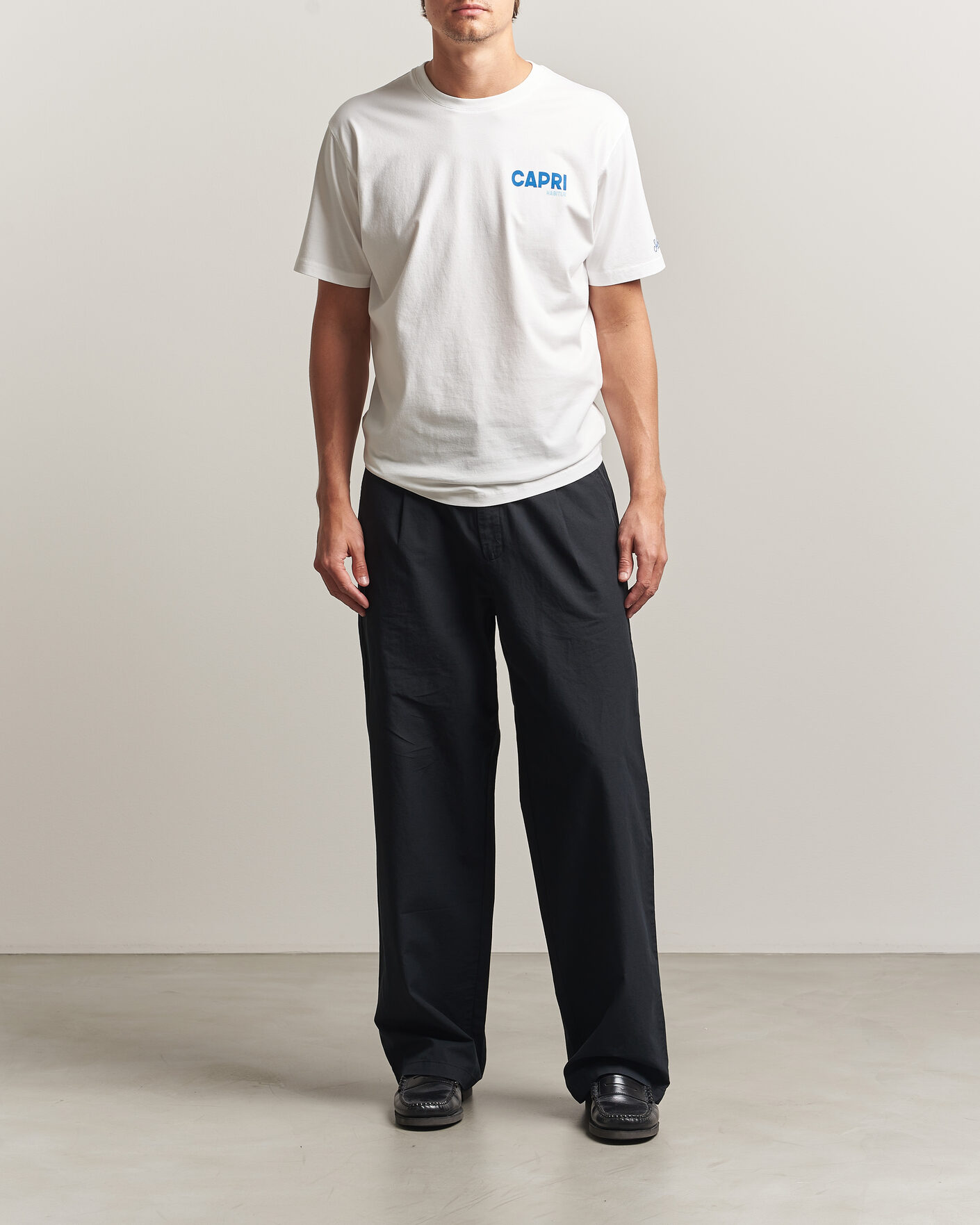 Homme | T-shirts | MC2 Saint Barth | Back Printed Cotton T-Shirt Capri Summer