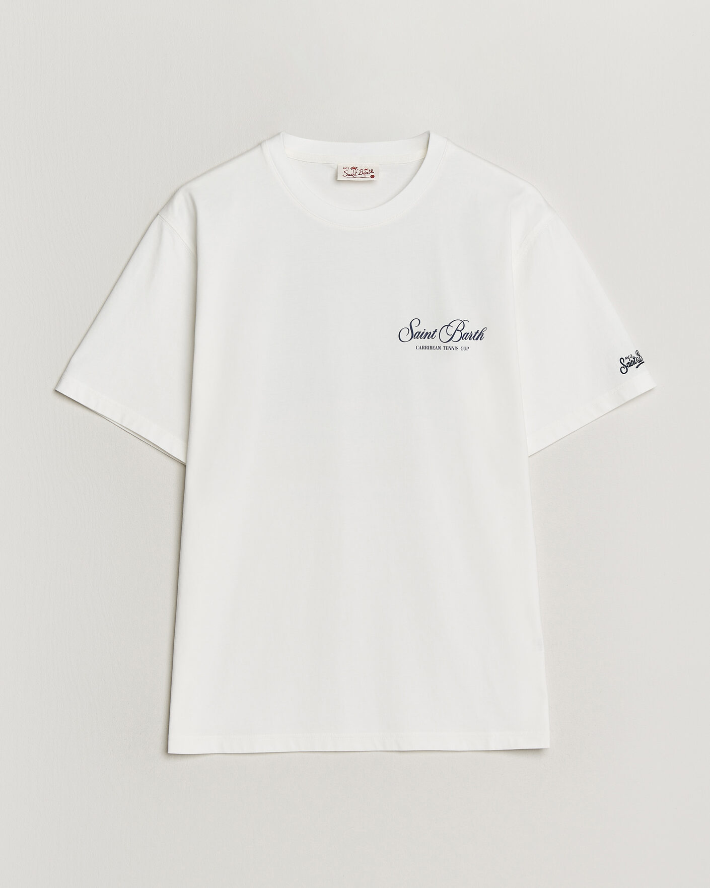 Homme | T-shirts | MC2 Saint Barth | Back Printed Cotton T-Shirt Gustavia Cup