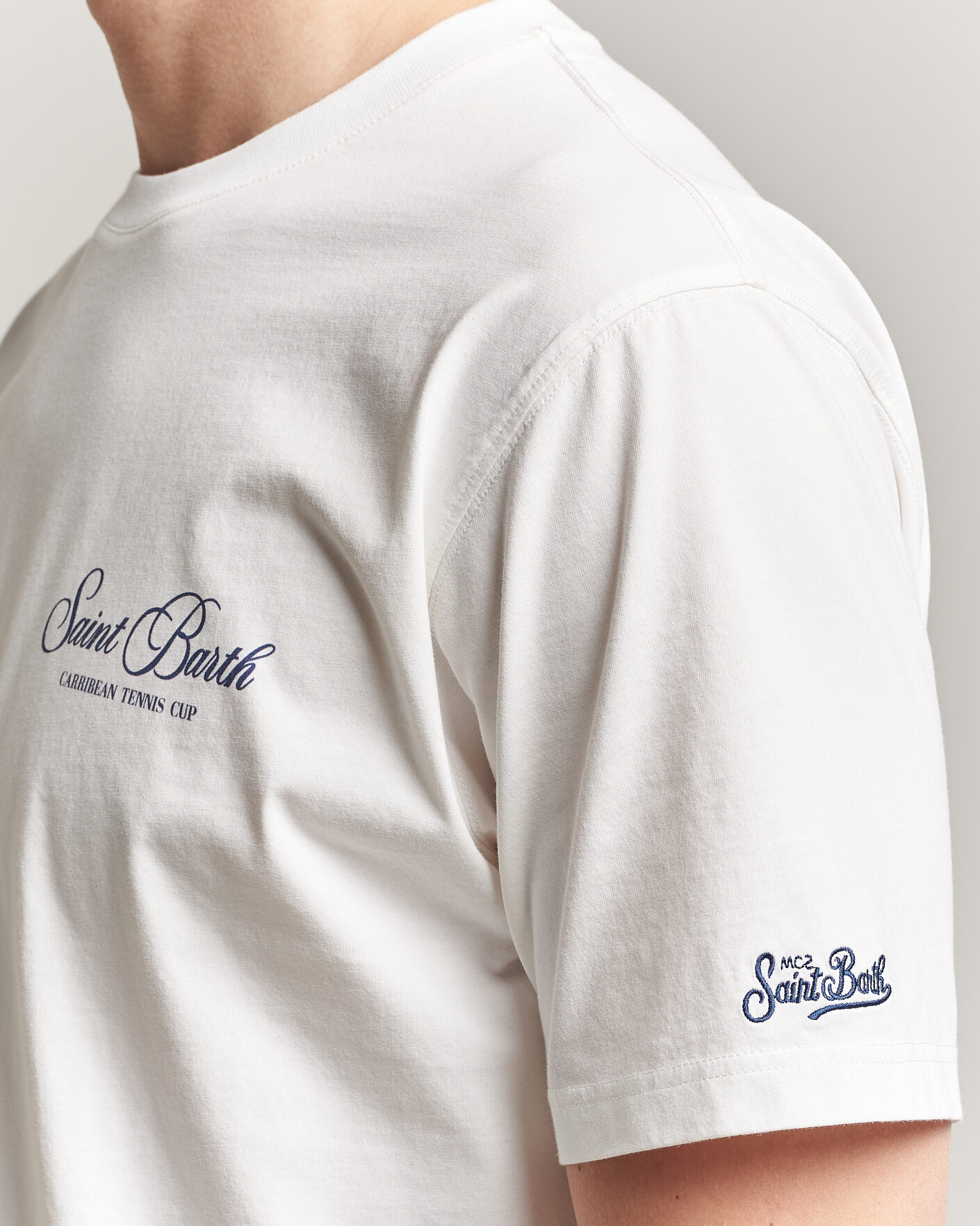 Homme | T-shirts | MC2 Saint Barth | Back Printed Cotton T-Shirt Gustavia Cup