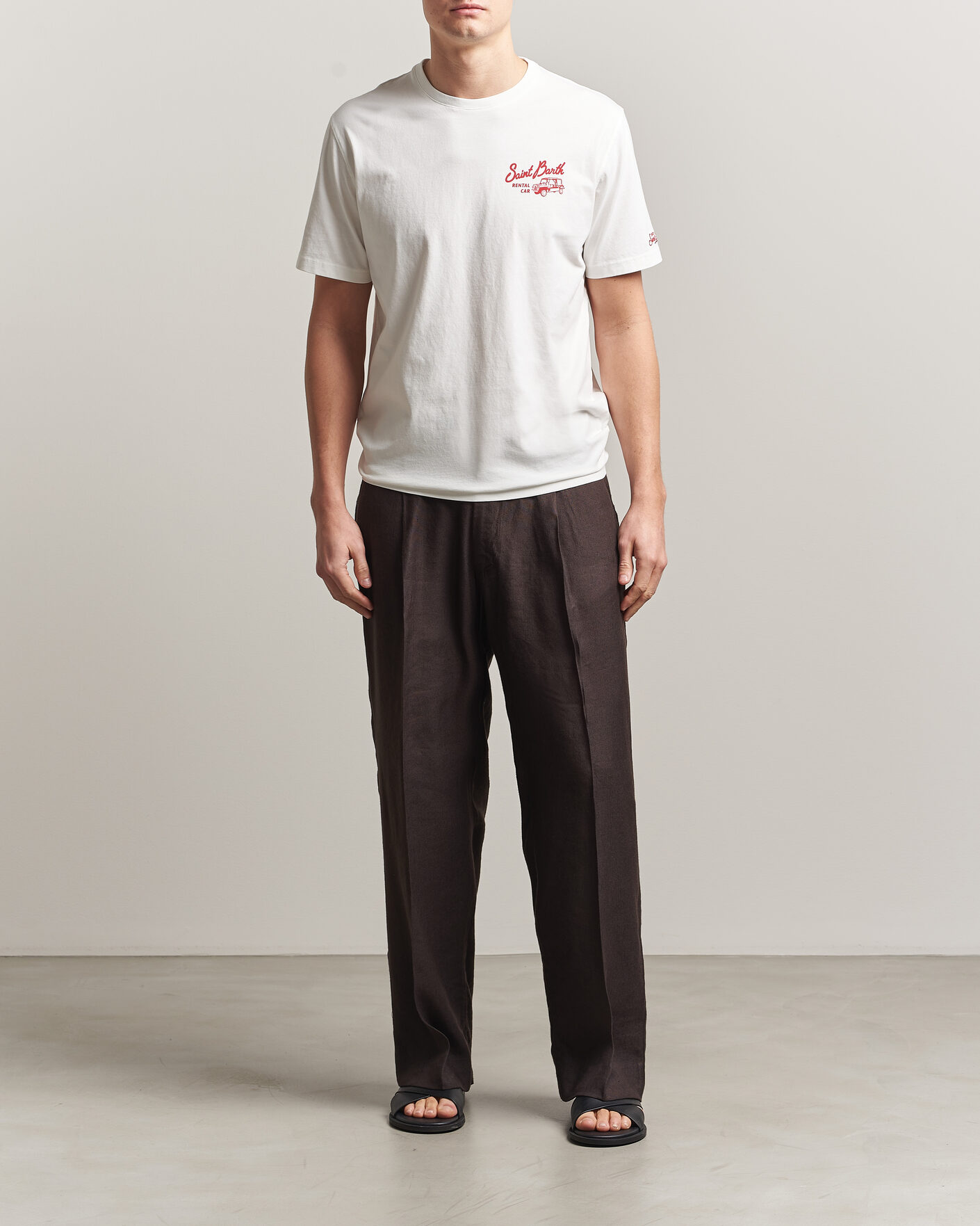 Homme | T-shirts | MC2 Saint Barth | Back Printed Cotton T-Shirt Rental Car