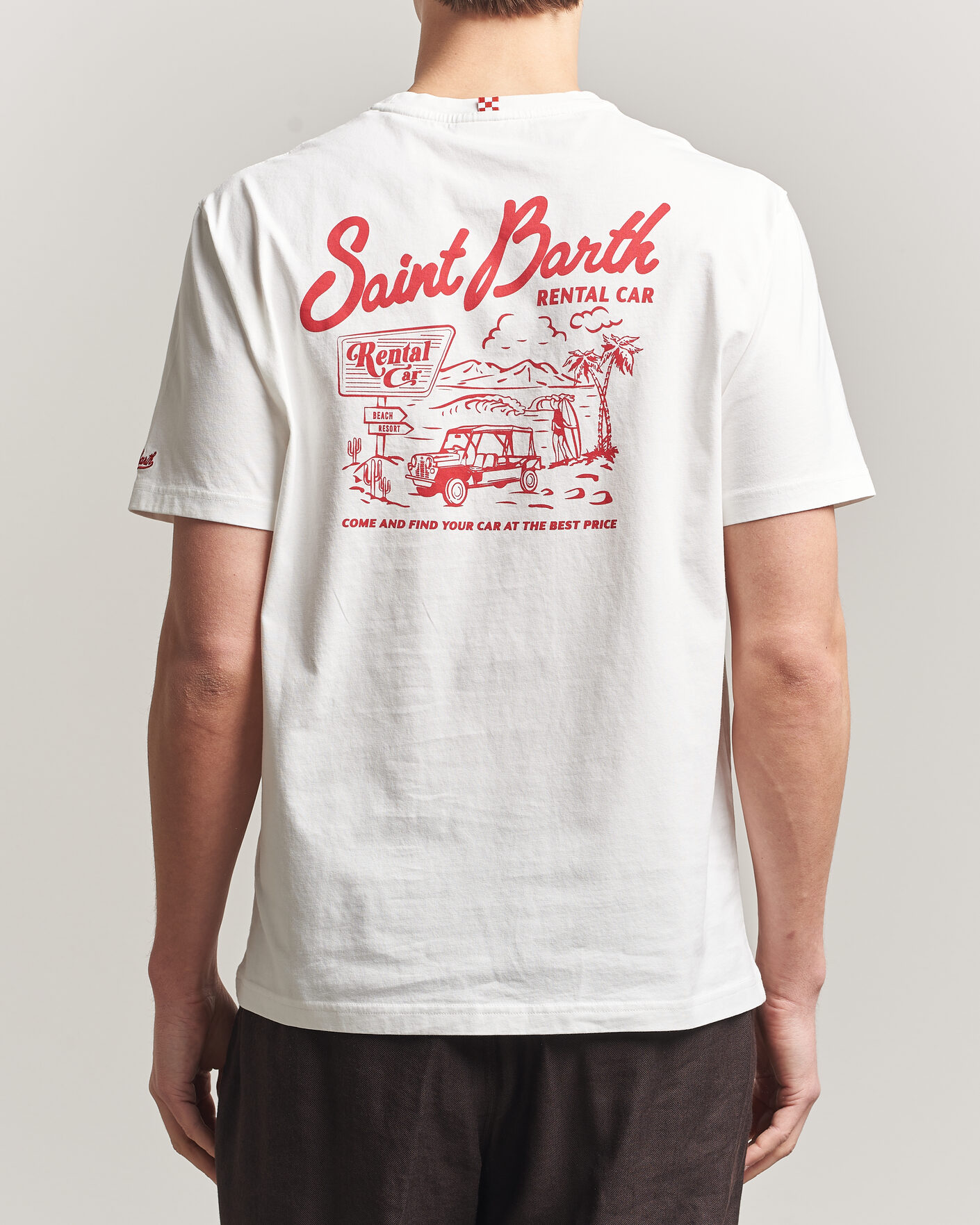 Homme | T-shirts | MC2 Saint Barth | Back Printed Cotton T-Shirt Rental Car