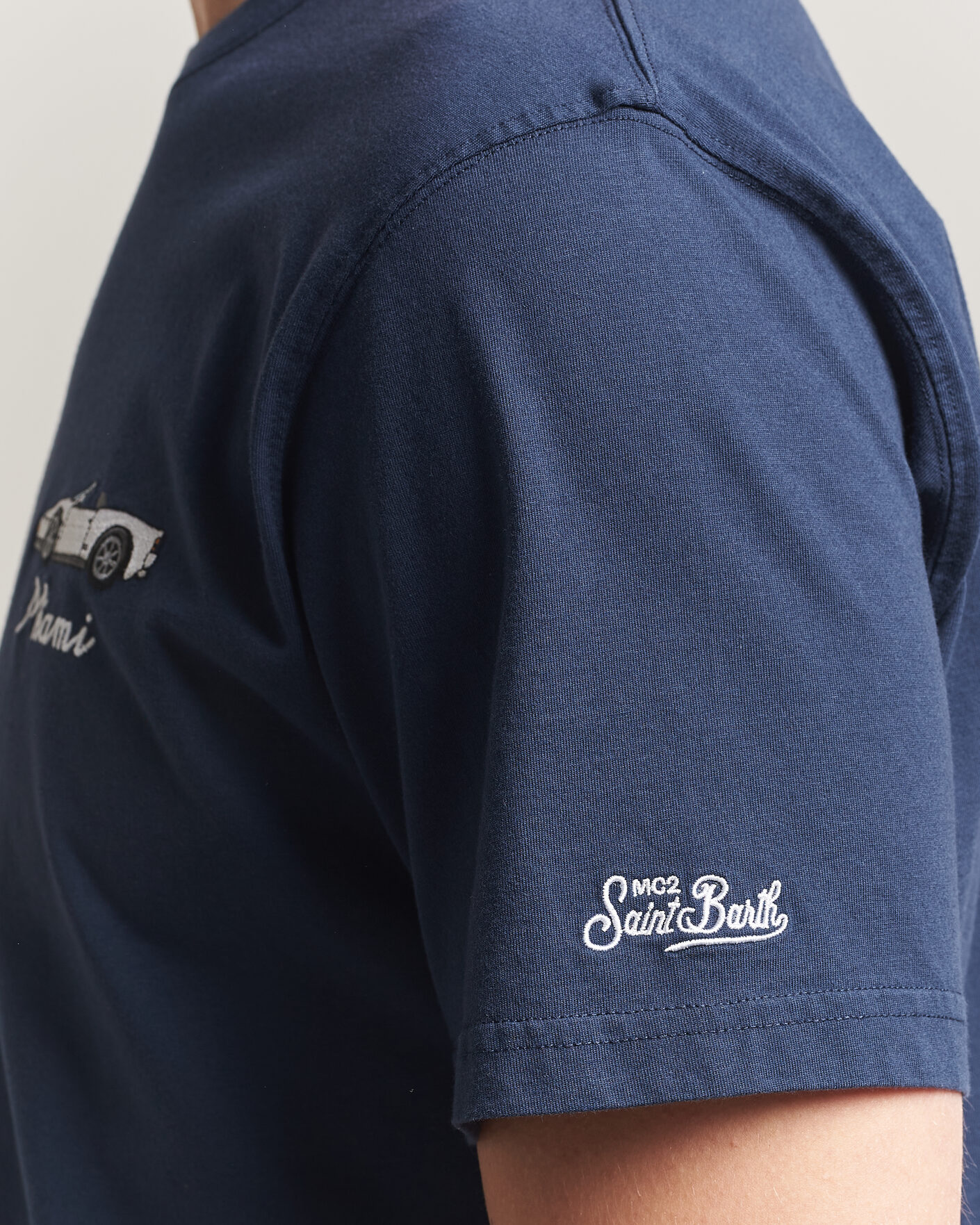 Homme | T-shirts | MC2 Saint Barth | Printed Cotton T-Shirt Car Miami