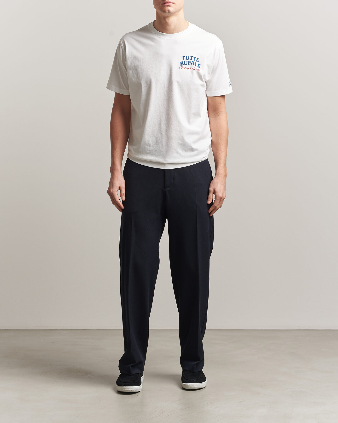 Homme | T-shirts | MC2 Saint Barth | Back Printed Cotton T-Shirt Bufale
