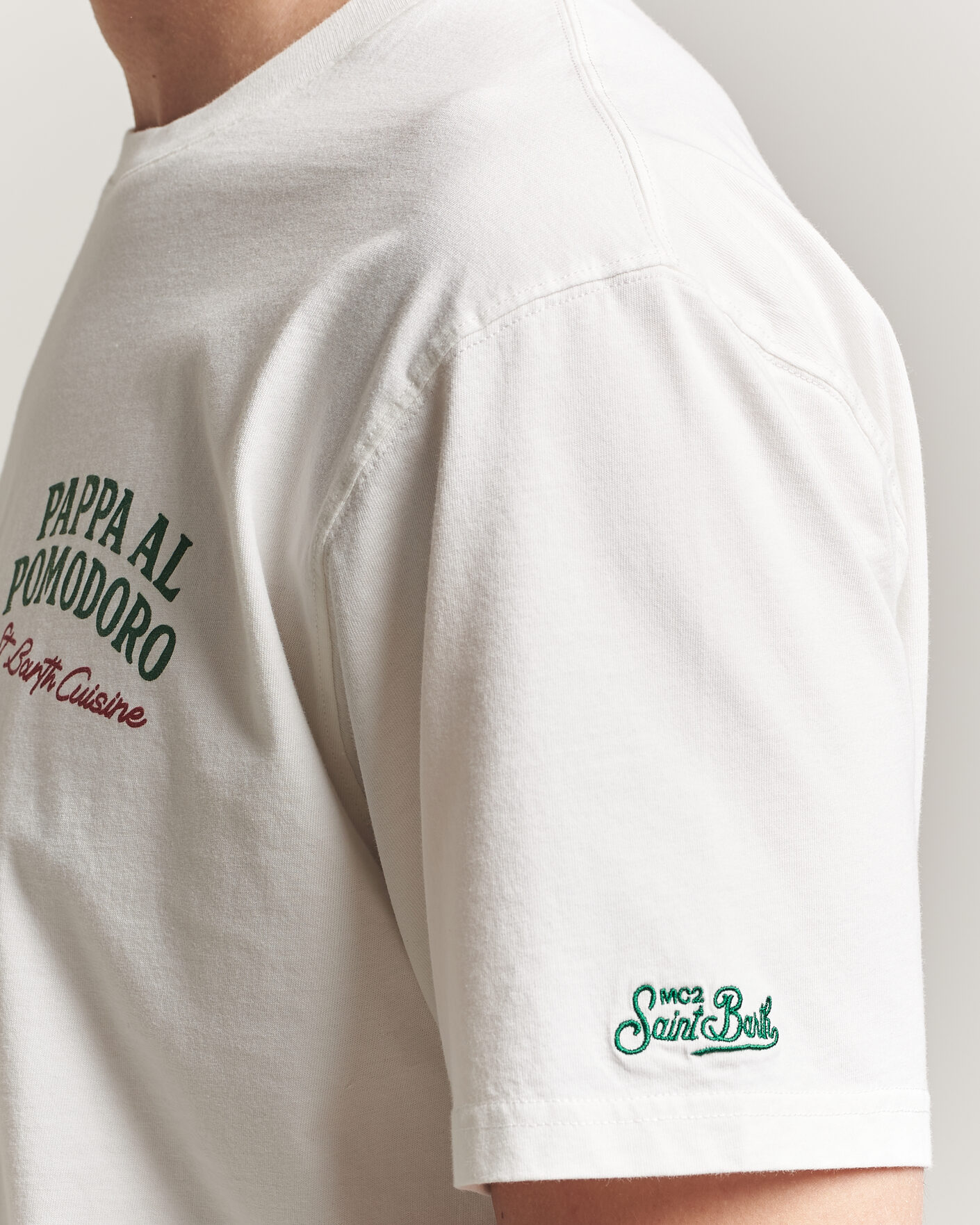 Homme | T-shirts | MC2 Saint Barth | Back Printed Cotton T-Shirt Pappa Pomodoro