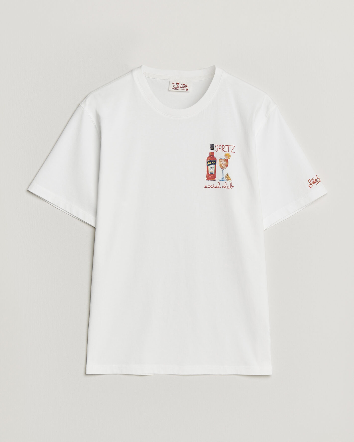 Homme | T-shirts | MC2 Saint Barth | Printed Cotton T-Shirt Social Spritz