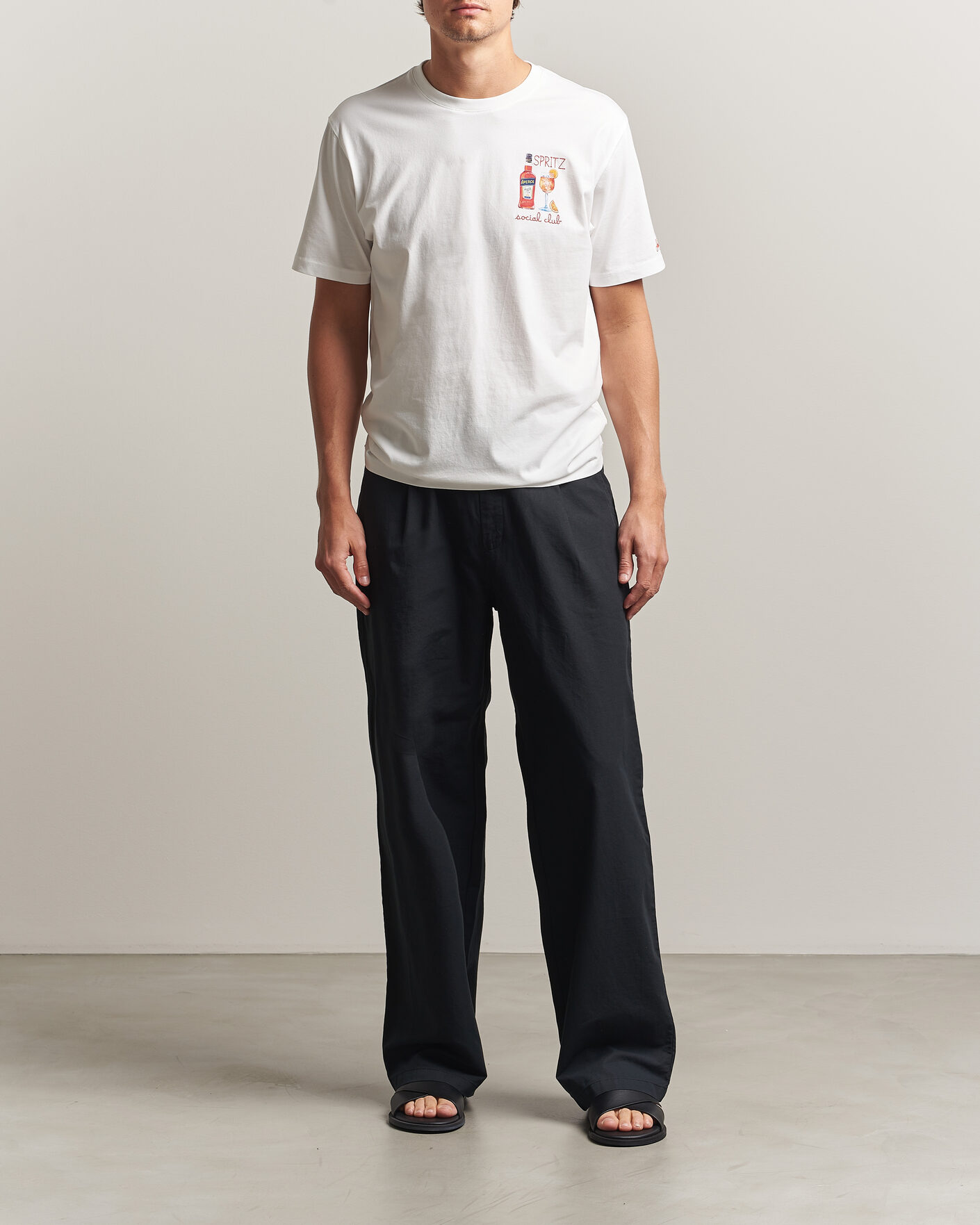 Homme | T-shirts | MC2 Saint Barth | Printed Cotton T-Shirt Social Spritz