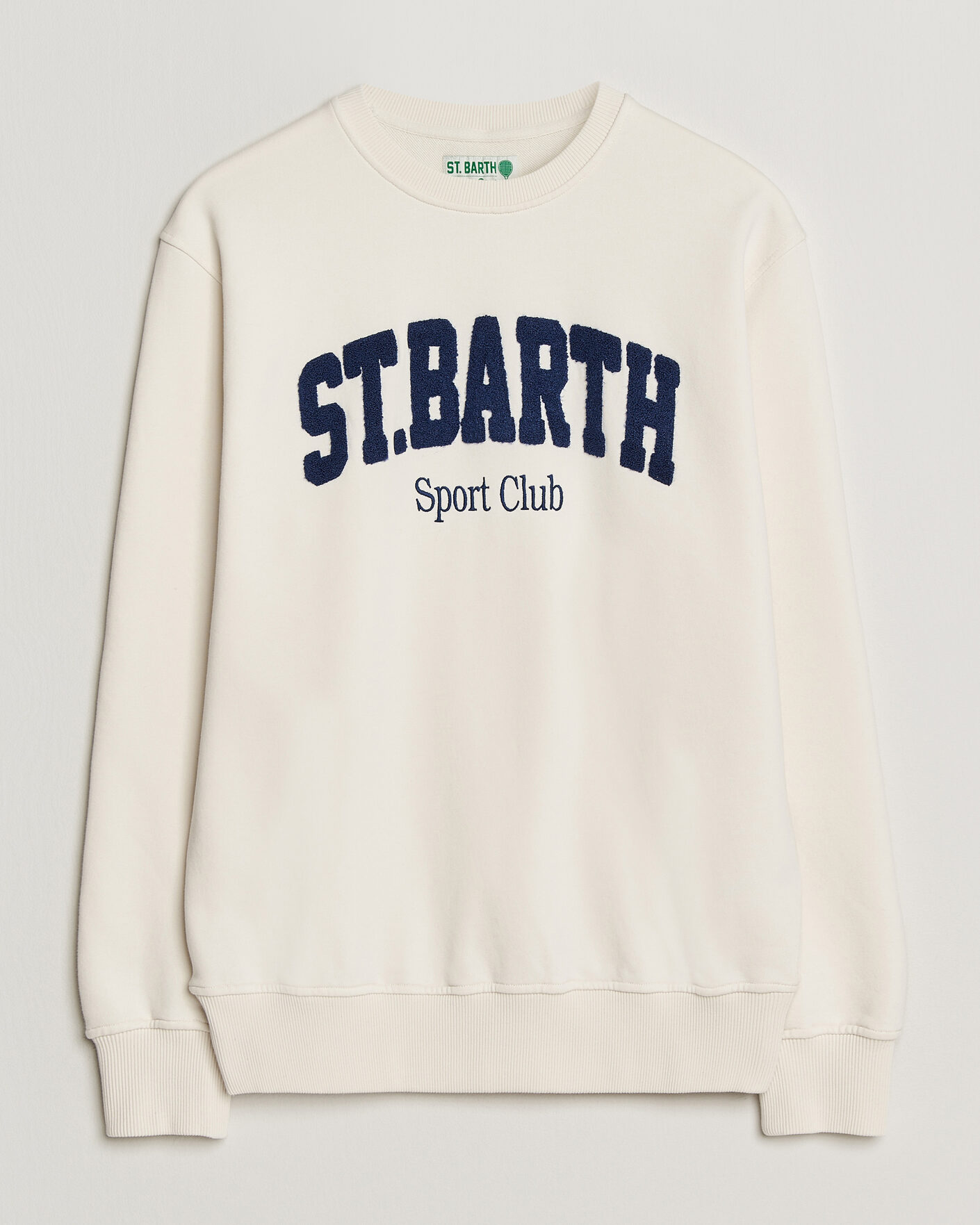 Homme | Pulls Et Tricots | MC2 Saint Barth | Terry Cotton Logo Sweatshirt Off White