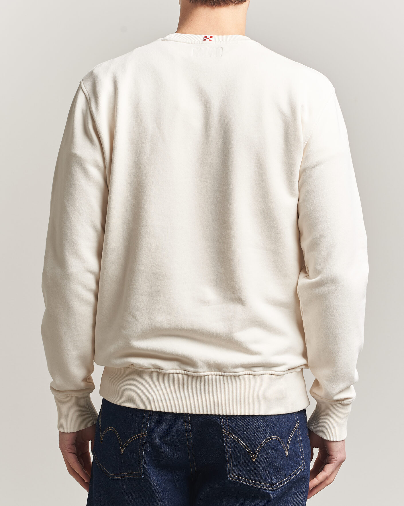 Homme | Pulls Et Tricots | MC2 Saint Barth | Terry Cotton Logo Sweatshirt Off White