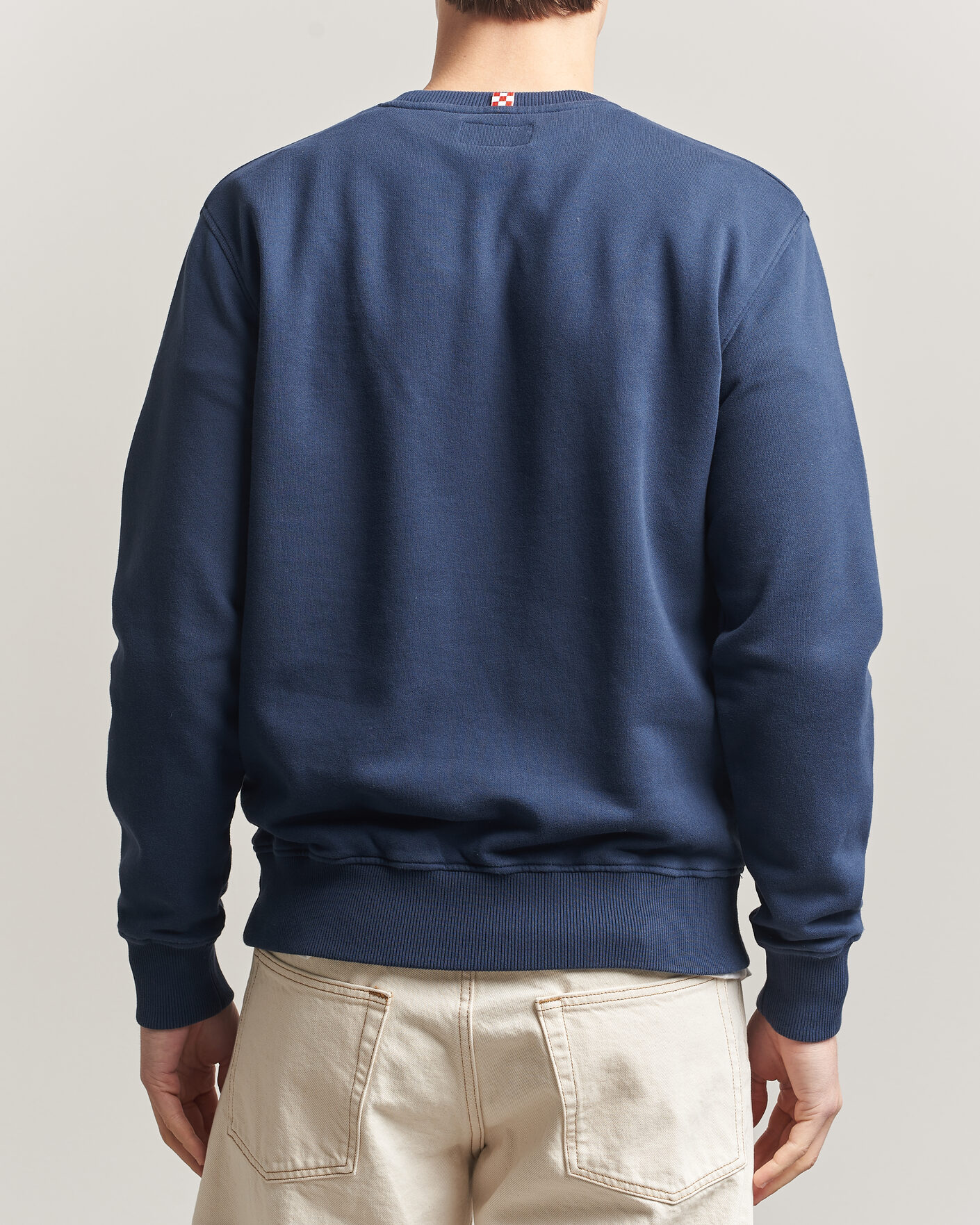 Homme | Pulls Et Tricots | MC2 Saint Barth | Terry Cotton Logo Sweatshirt Navy