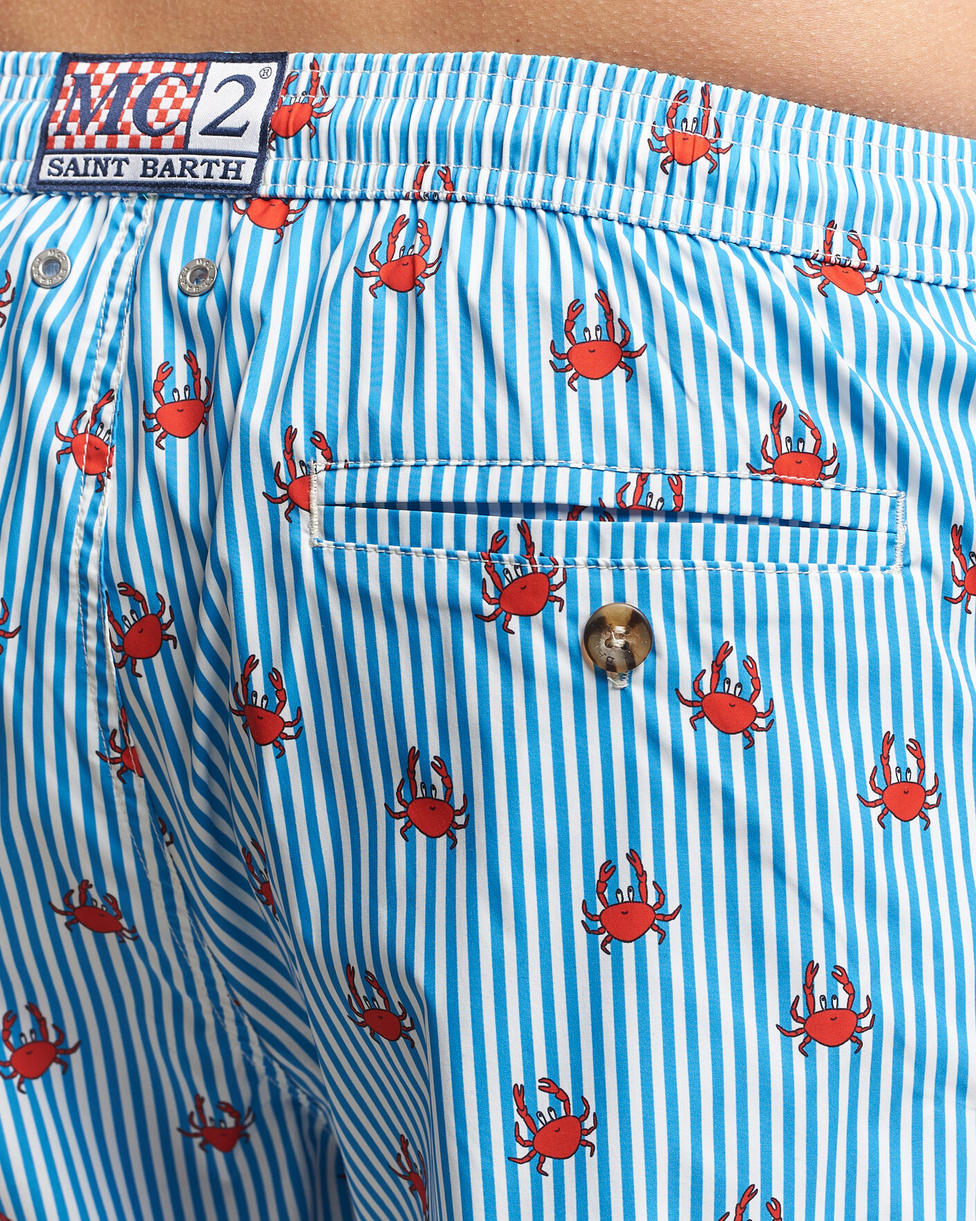 Homme | Maillots De Bain | MC2 Saint Barth | Printed Swim Shorts Blue Crabs