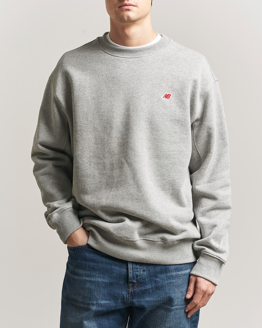 Homme | Pulls Et Tricots | New Balance Made In US & UK | New Balance Made In USA Core Sweatshirt Athletic Grey