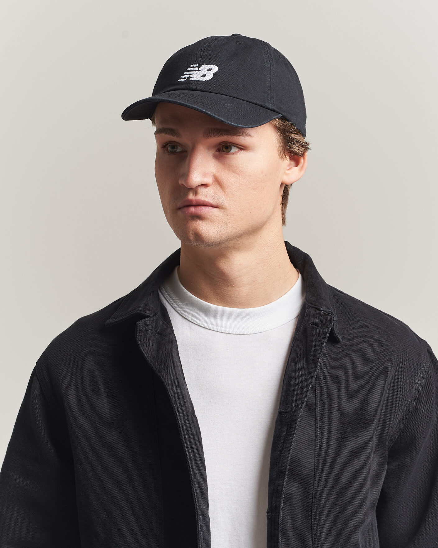 Homme | Bobs Et Casquettes | New Balance | 6 Panel Logo Cap Black