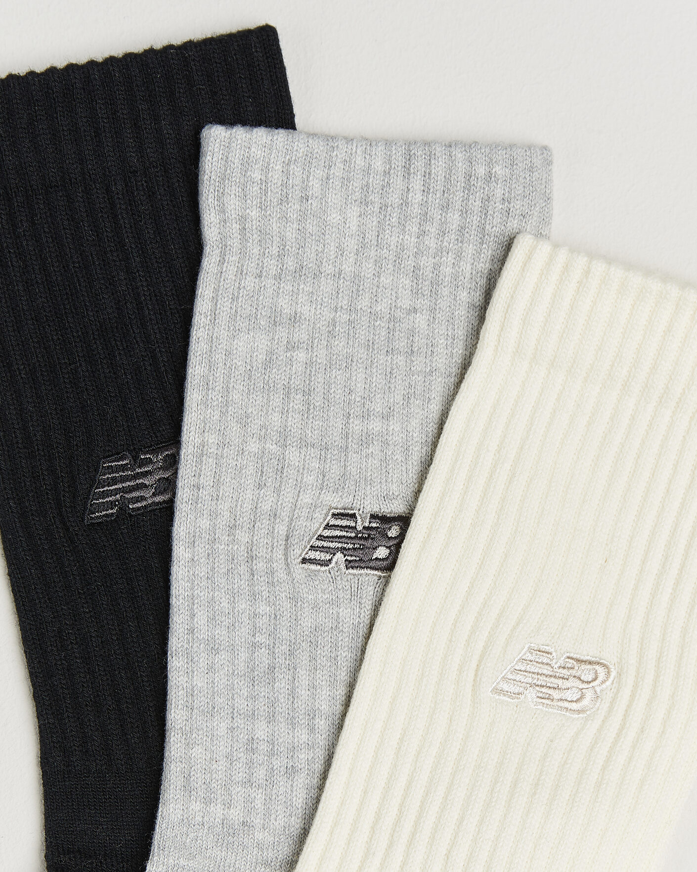Homme | Sous-Vêtements Et Chaussettes | New Balance | 3-Pack Active Premium Crew Socks Black/White/Grey