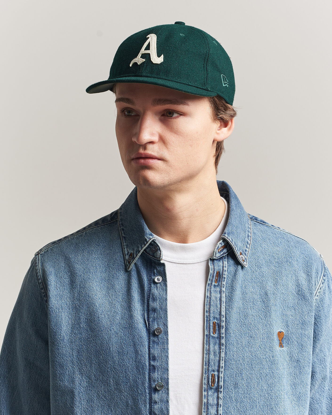 Homme | Bobs Et Casquettes | New Era | Retro Crown 9Fifty Melton Wool Cap Oakland Athletics