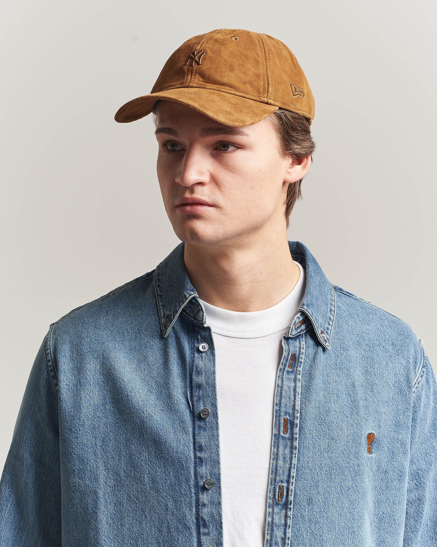 Homme | Bobs Et Casquettes | New Era | 9Twenty Suede New York Yankees Cap Brown