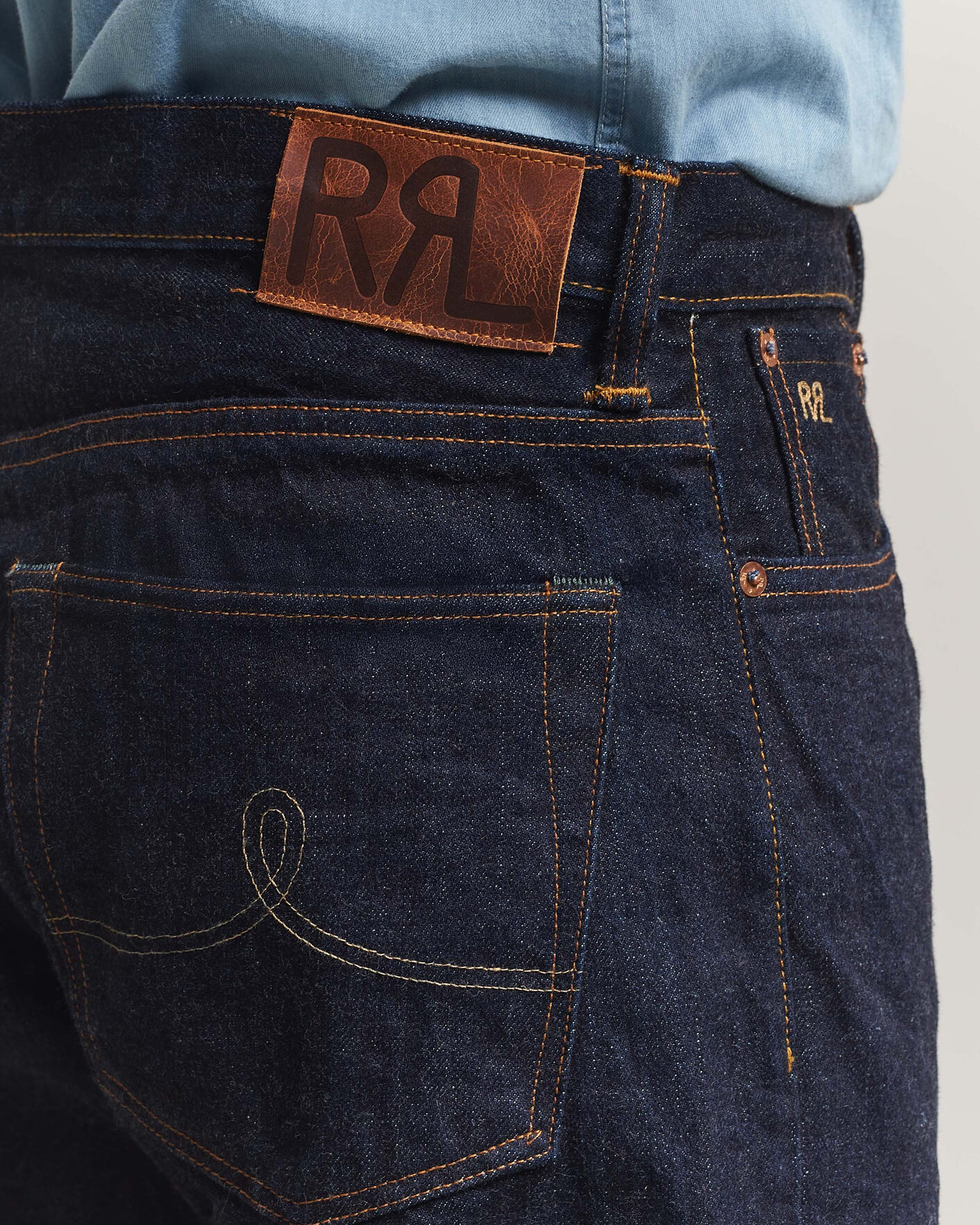 Homme | Jeans | RRL | Vintage Fit 5-Pocket Denim East/West Rinse