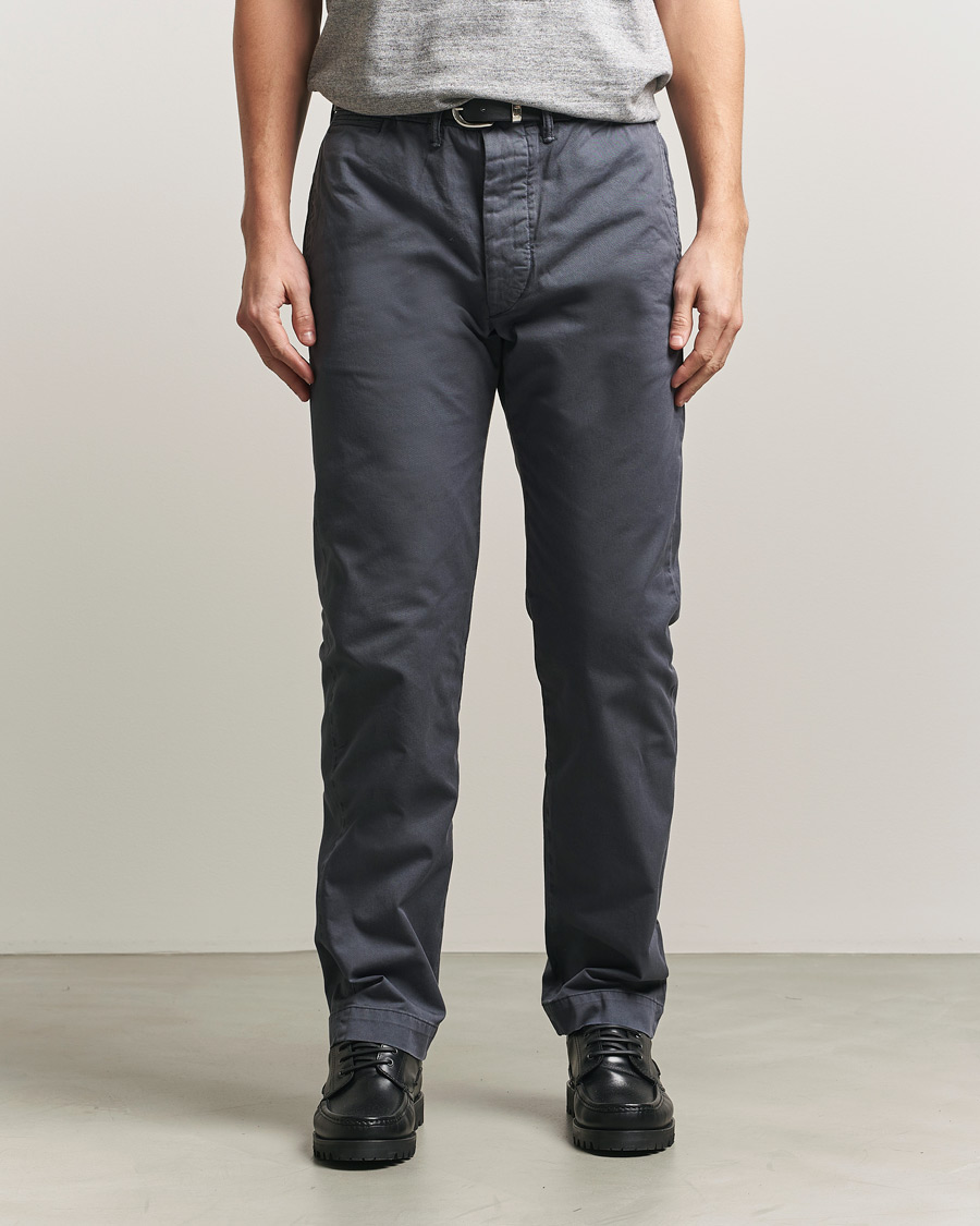 Homme | Pantalons | RRL | Officers Flat Pants Navy