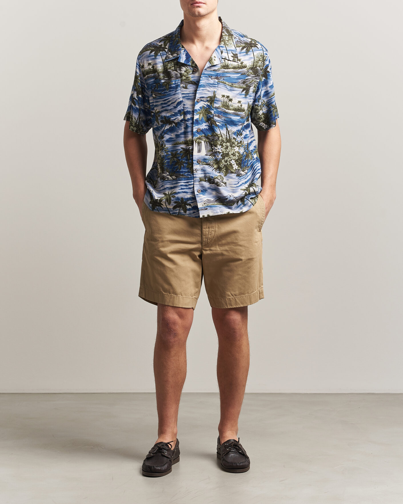 Homme | Shorts | RRL | Officers Flat Shorts New Military Khaki