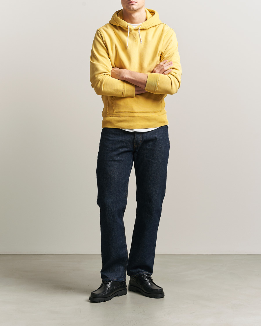 Homme | Pulls Et Tricots | RRL | Hooded Sweatshirt Campus Yellow