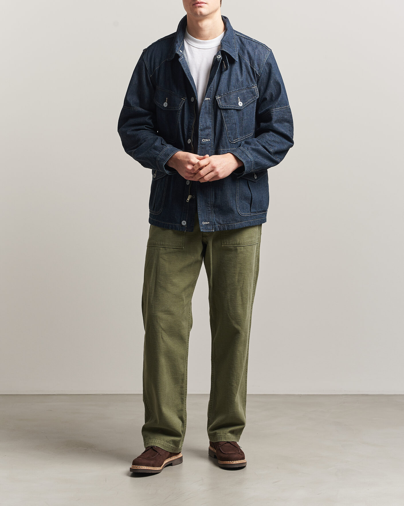 Homme | Manteaux Et Vestes | RRL | Bannerman Denim Field Jacket Medium Wash