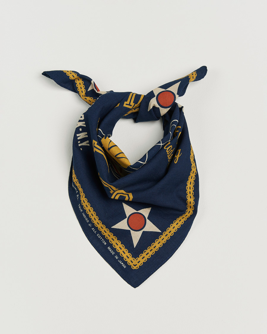 Homme | Pochettes De Costume | RRL | Surplus Bandana Indigo/Gold