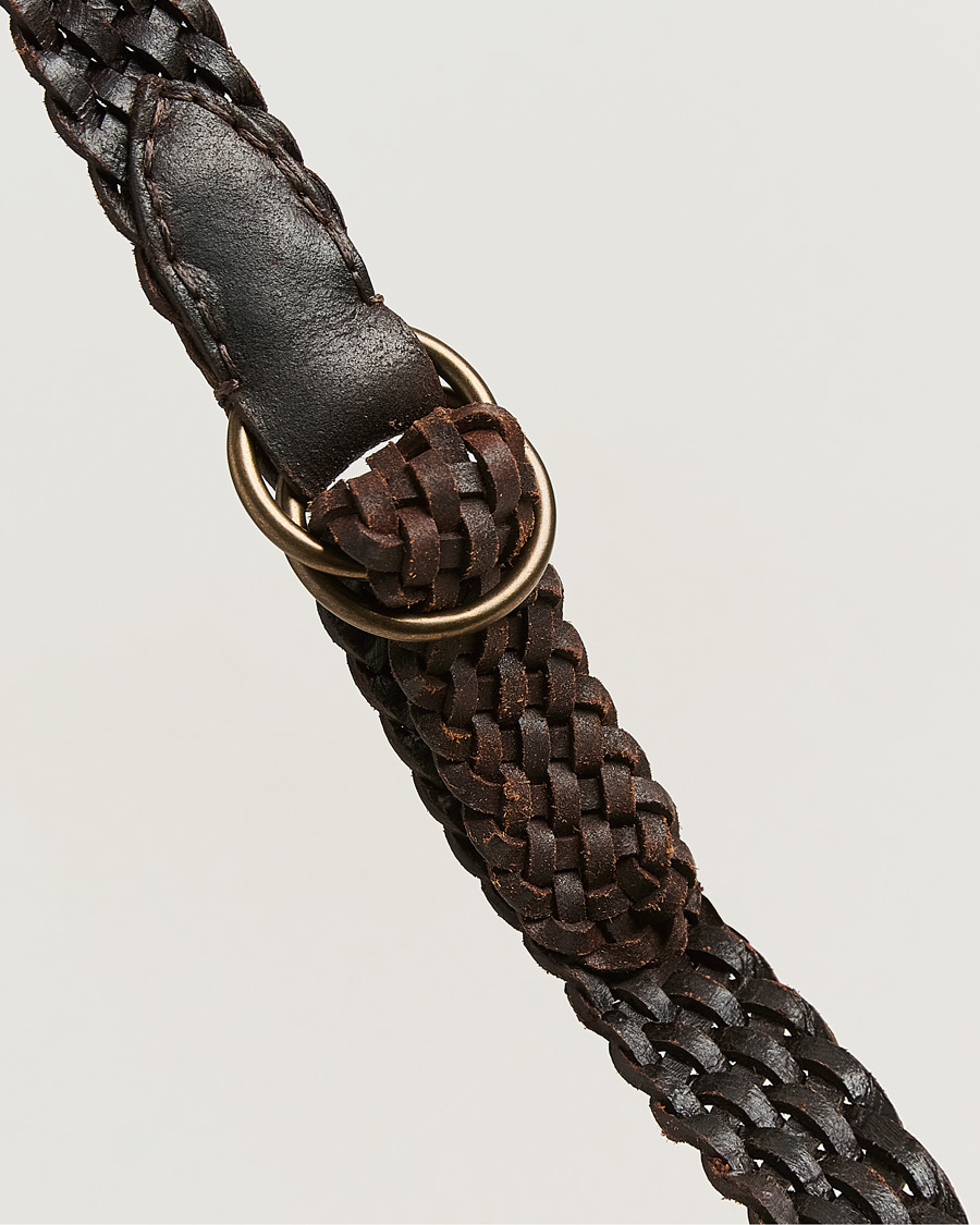 Homme | Ceintures | RRL | Braided Belt Dark Brown