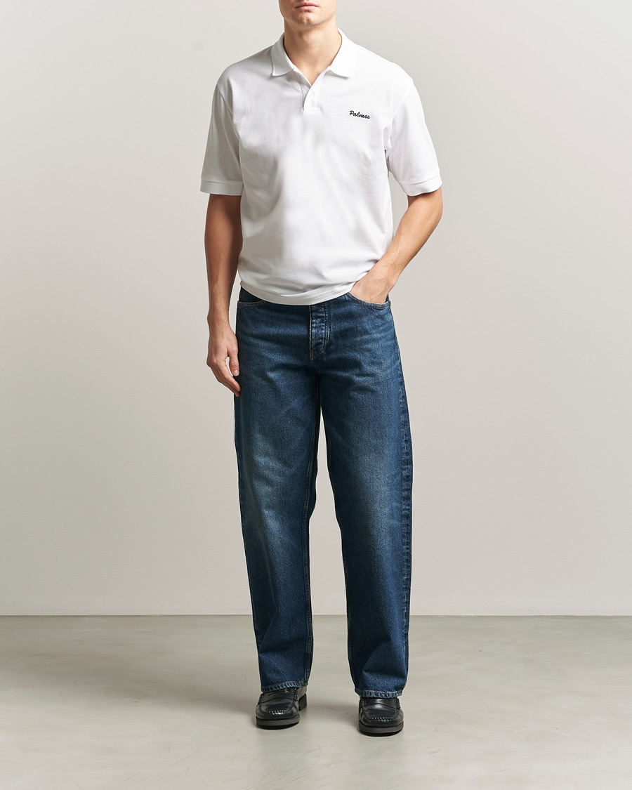 Homme | Polos | Palmes | Stitch Piquet Polo White
