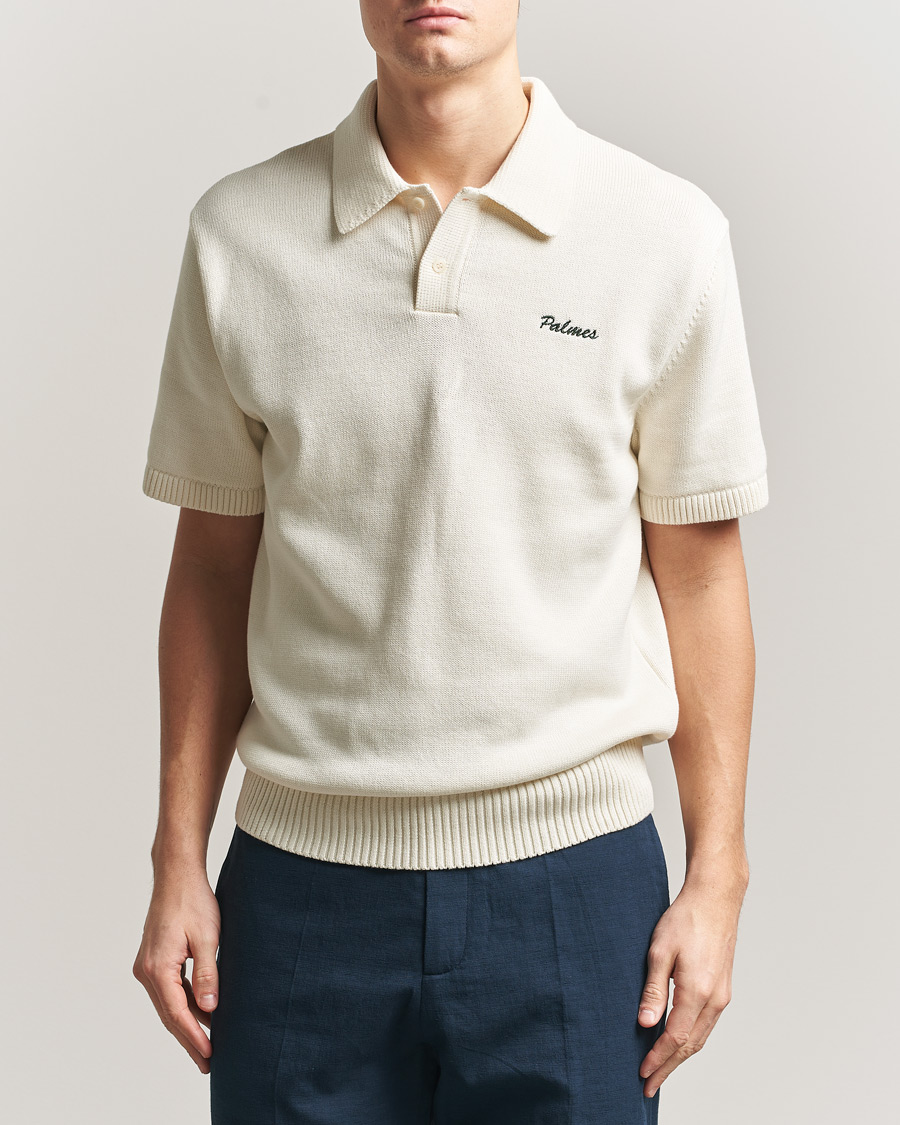 Homme | Polos | Palmes | Cotton Knit Polo Off White