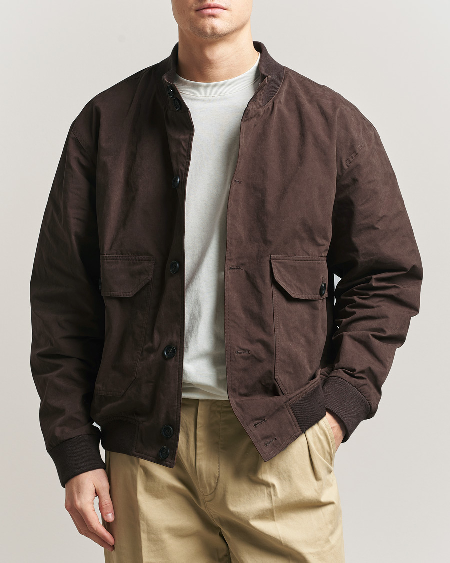 Homme | Manteaux Et Vestes | Palmes | Waxed Cotton Jacket Brown
