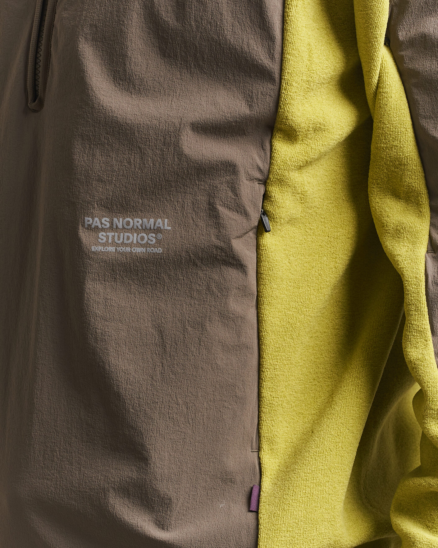 Homme | Manteaux Et Vestes | Pas Normal Studios | Off Race Light Fleece Half Zip Moss Green