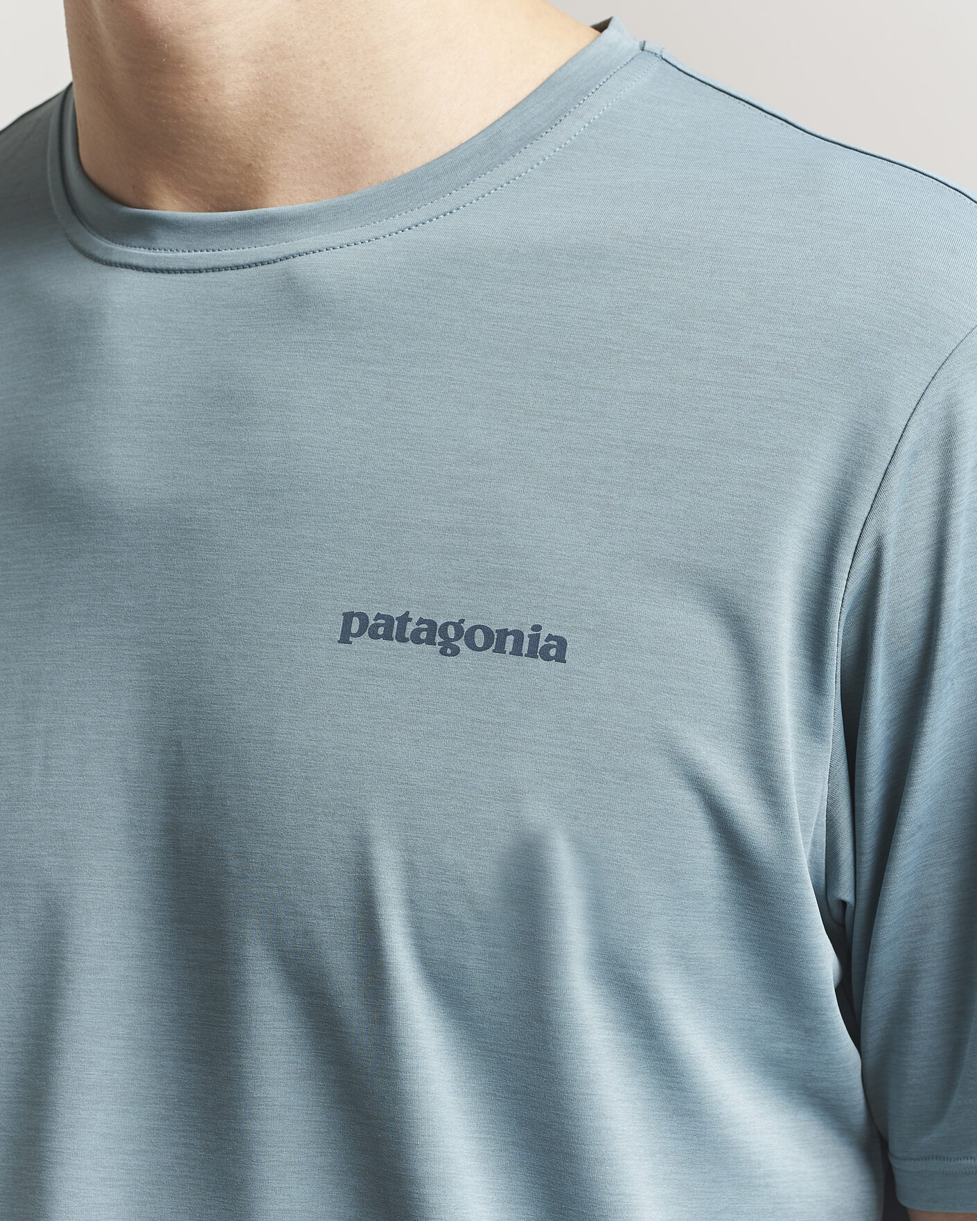 Homme | T-shirts | Patagonia | Cap Cool Daily Logo T-Shirt Blue Sage