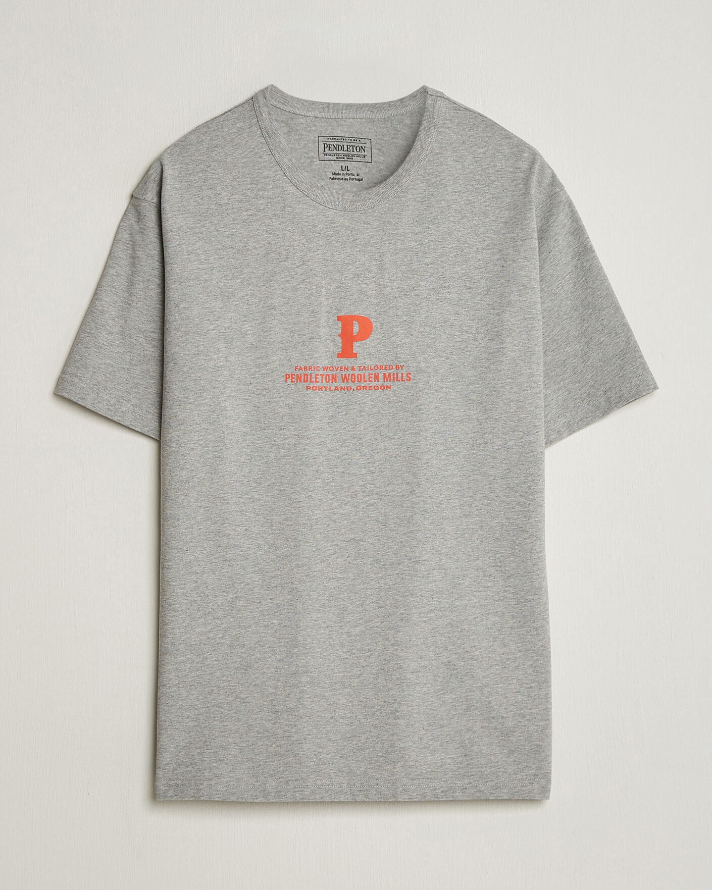 Homme | T-shirts | Pendleton | Heavyweight P Tee Ash Heather Grey