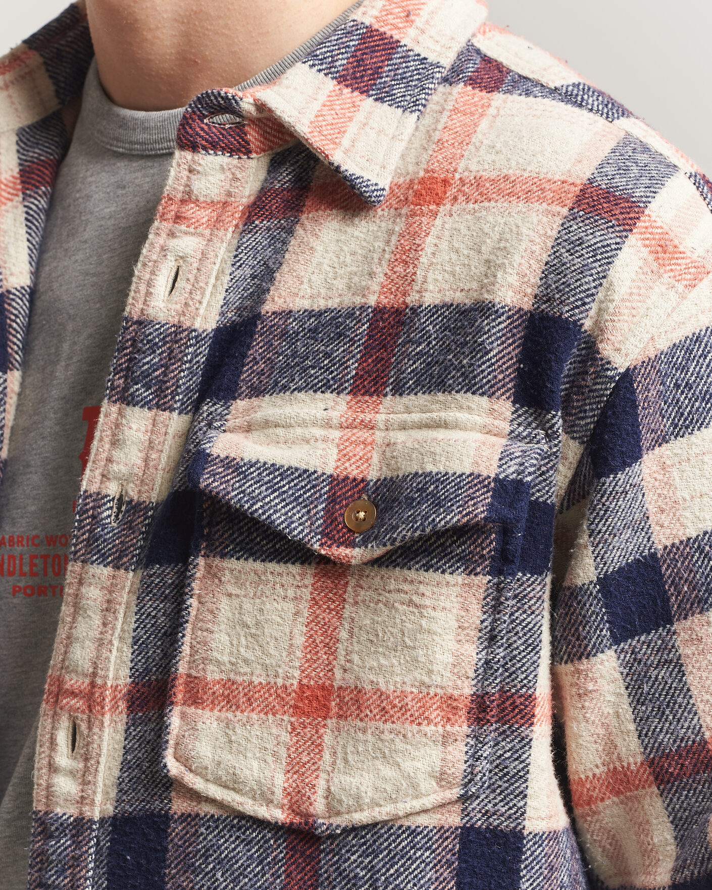 Homme | Chemises | Pendleton | Big Pocket Shirt Silver Lining