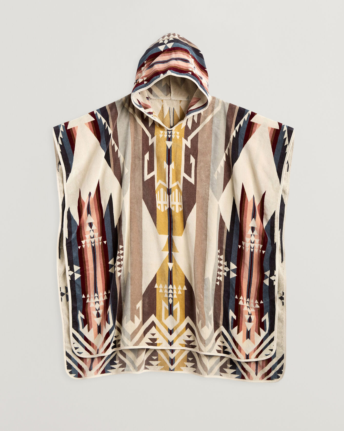 Homme | Peignoirs Et Pyjamas | Pendleton | Jacquard Hooded Towel White Sands Tan