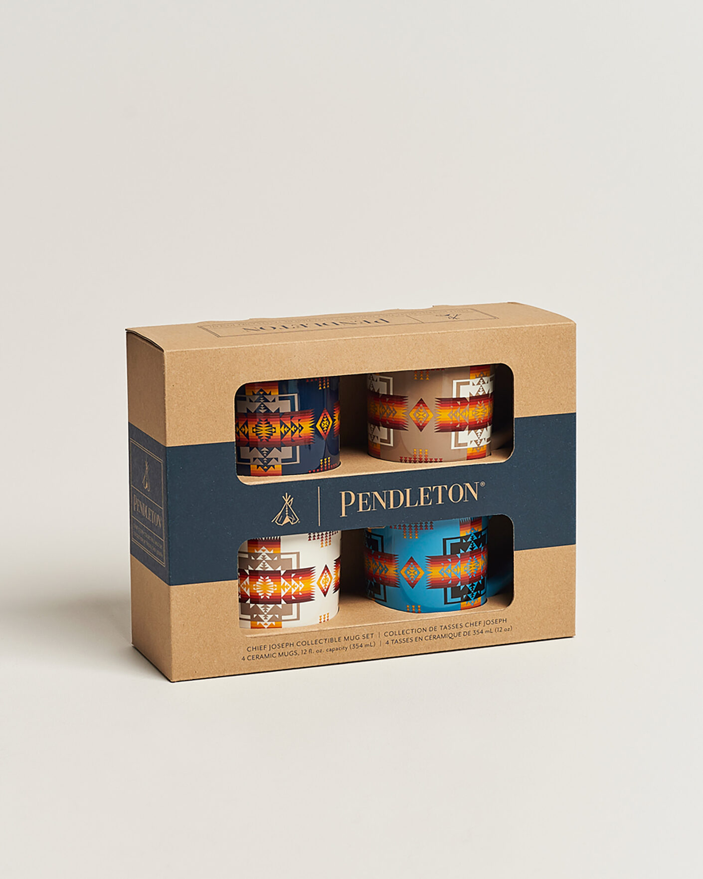 Homme | Pour La Maison | Pendleton | 4-Pack Ceramic Mug Set Chief Joseph