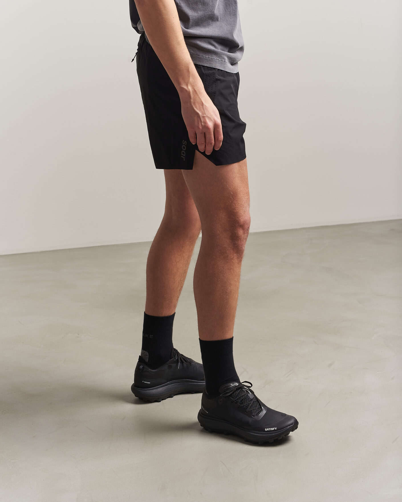 Homme | Chaussures De Running | Satisfy | The Rocker Trail Shoes Jet Black