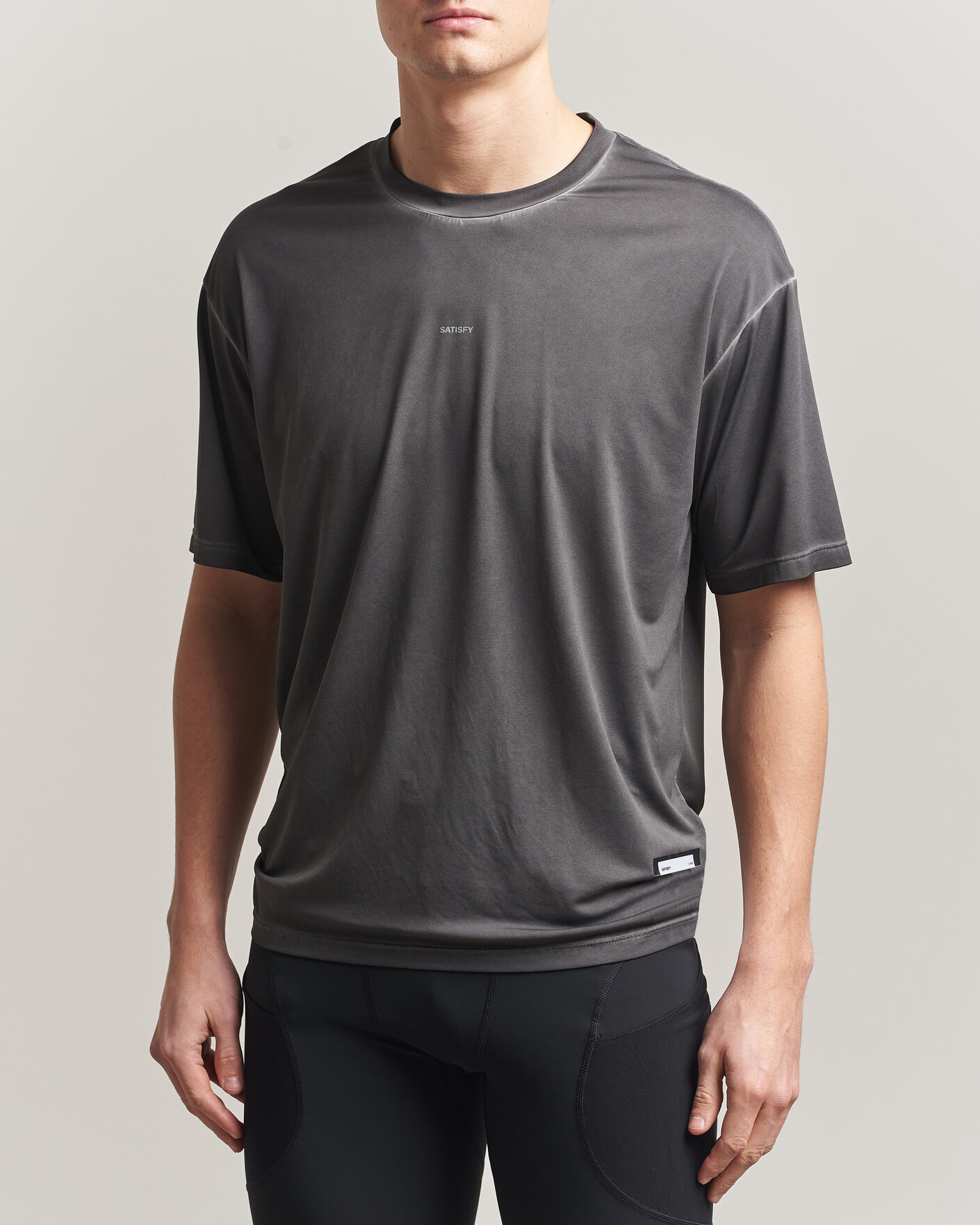 Homme | T-shirts | Satisfy | AuraLite T-Shirt Pigment Black