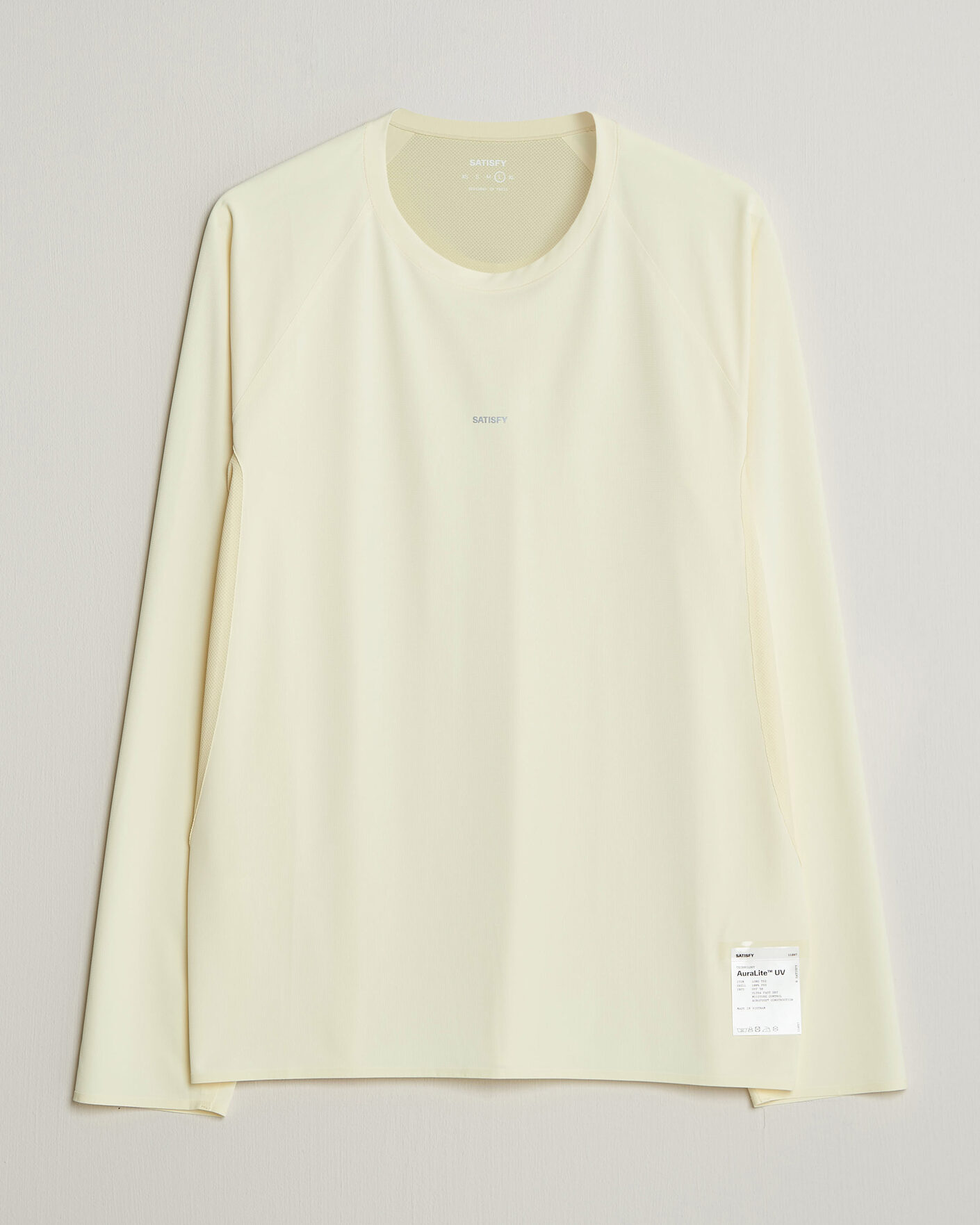 Homme | T-shirts | Satisfy | AuraLite UV Long Sleeve T-Shirt Transparent Yellow