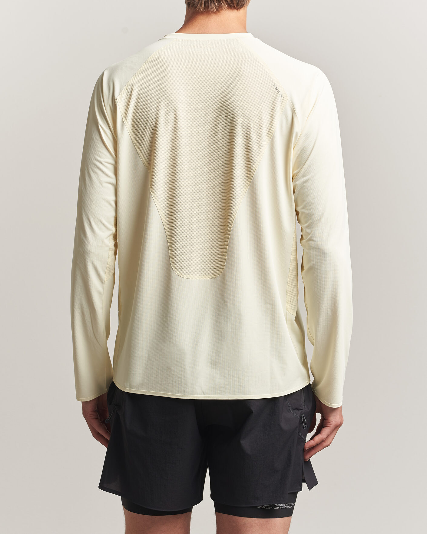 Homme | T-shirts | Satisfy | AuraLite UV Long Sleeve T-Shirt Transparent Yellow