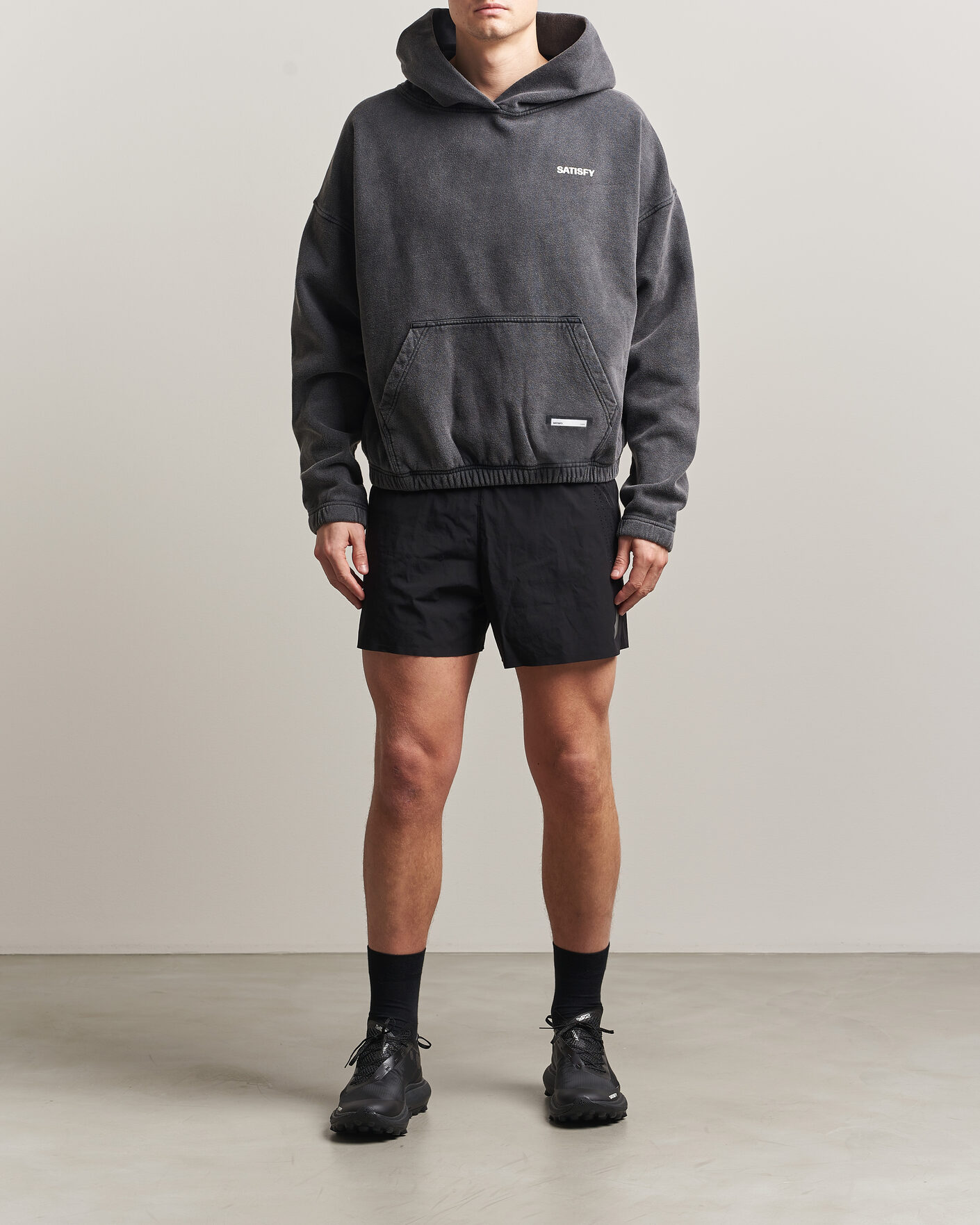 Homme | Pulls Et Tricots | Satisfy | SoftCell Hoodie Aged Black