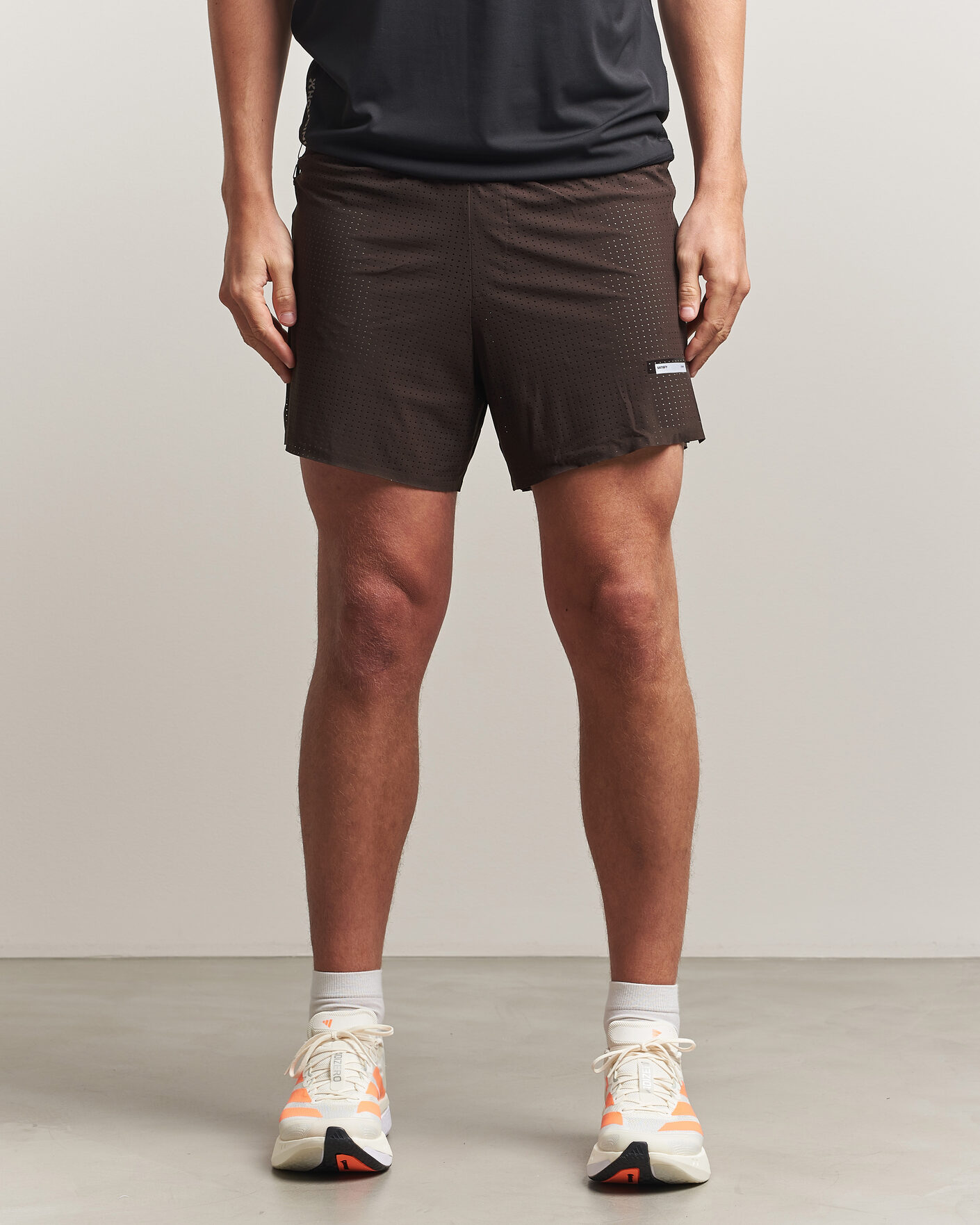 Homme | Shorts | Satisfy | Space-O 5 Inch Shorts Deep Mahogany