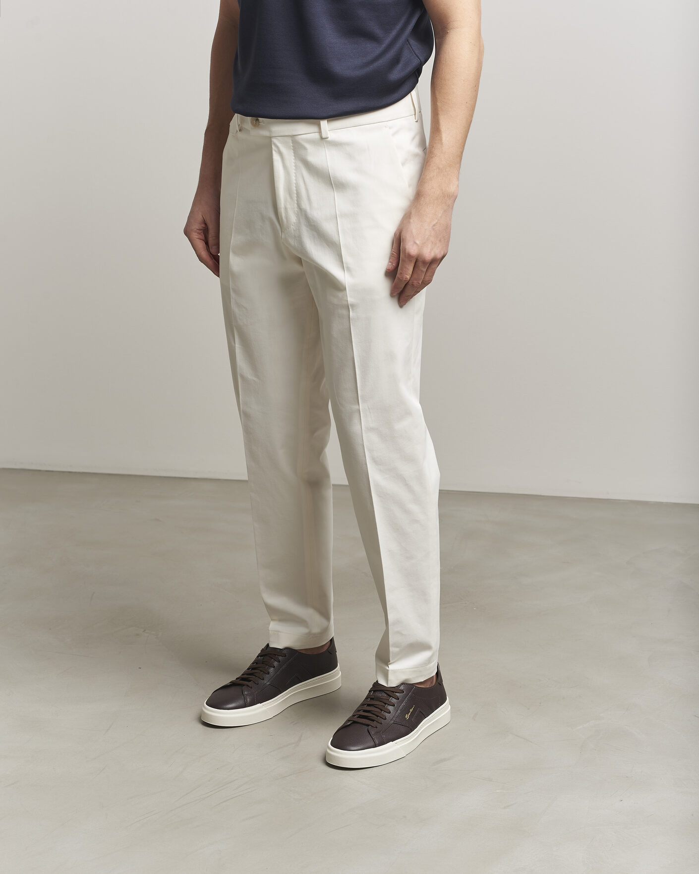 Homme | Baskets | Santoni | Double Buckle Sneakers Dark Brown Calf