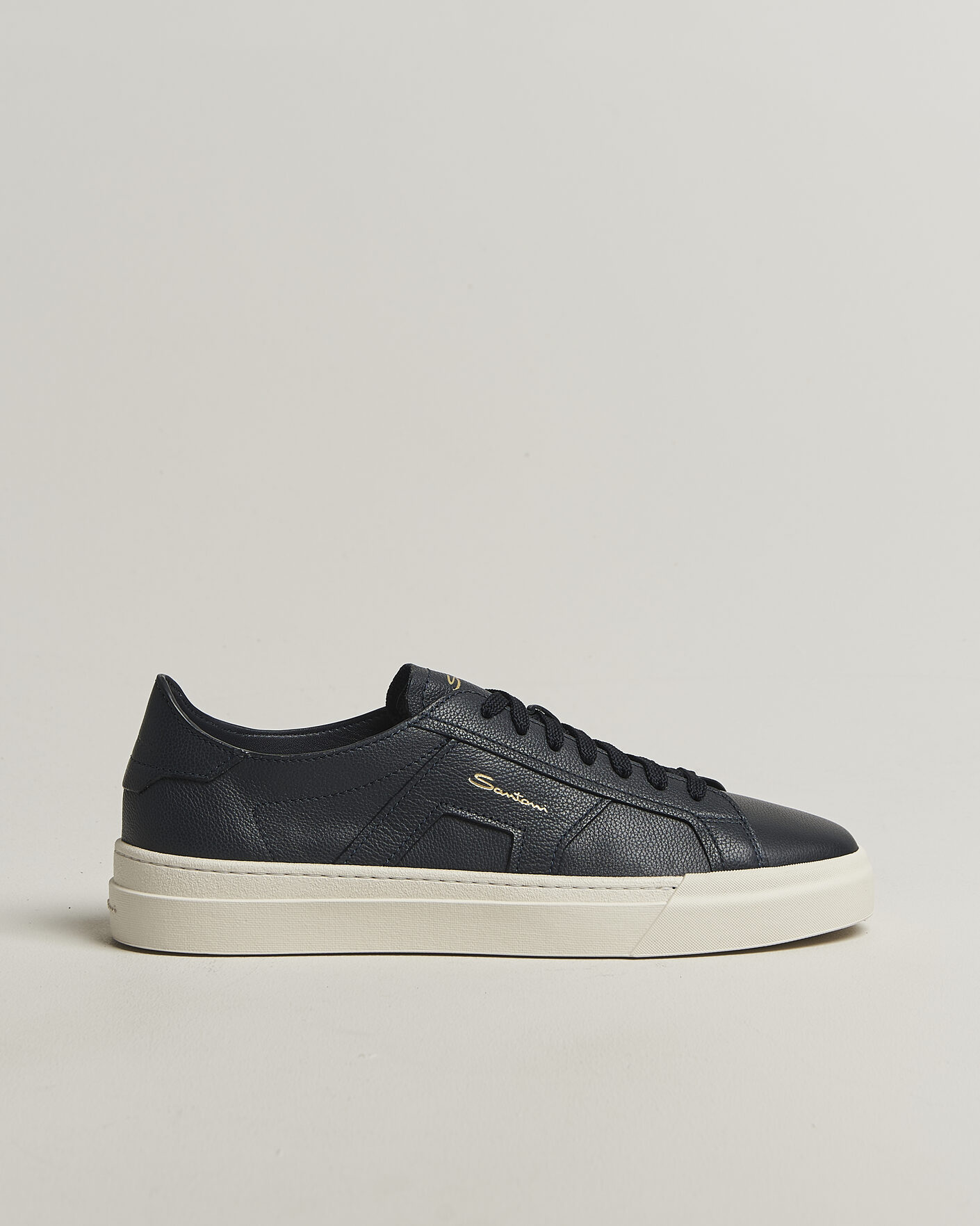 Homme | Baskets | Santoni | Double Buckle Sneakers Navy Calf