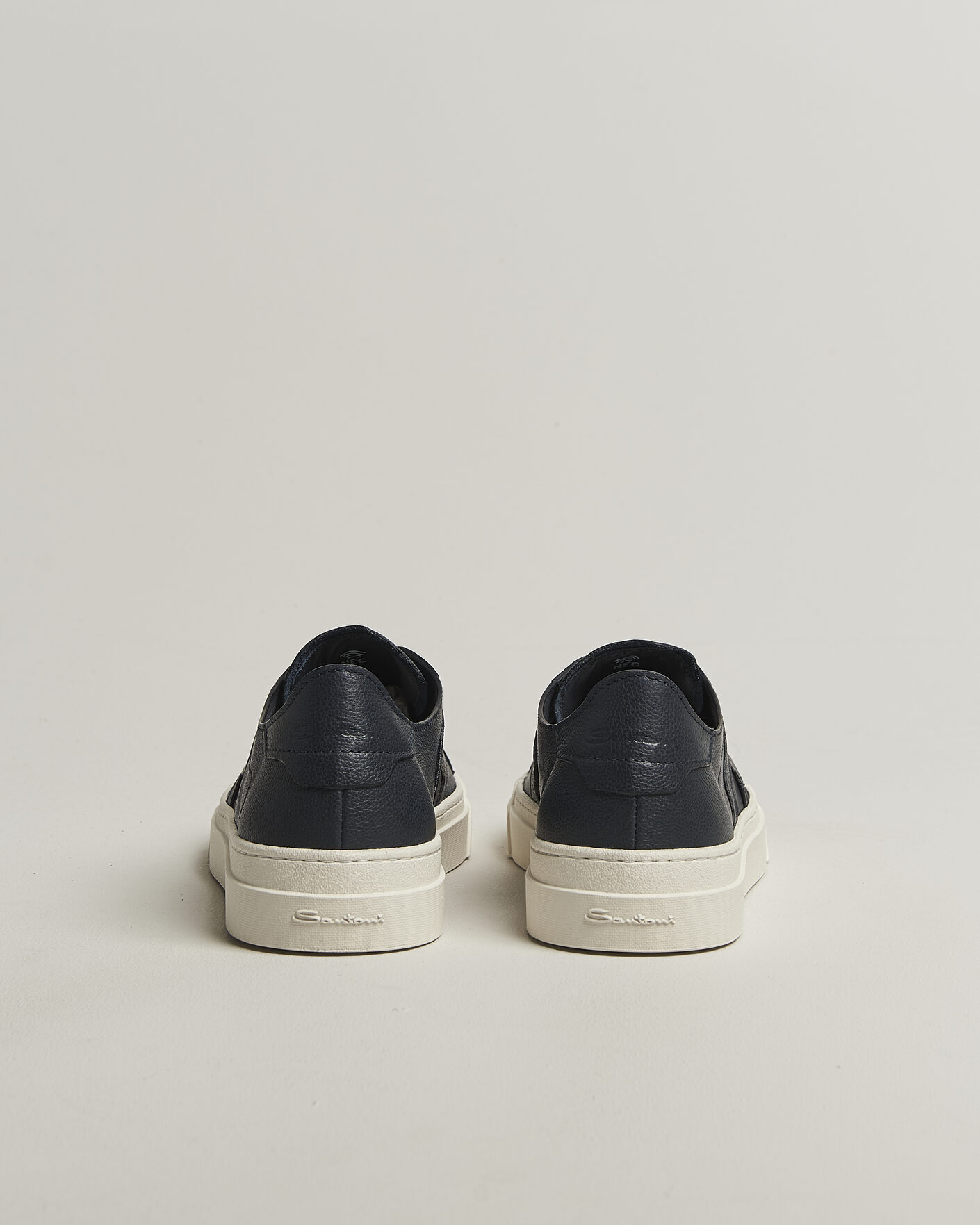 Homme | Baskets | Santoni | Double Buckle Sneakers Navy Calf