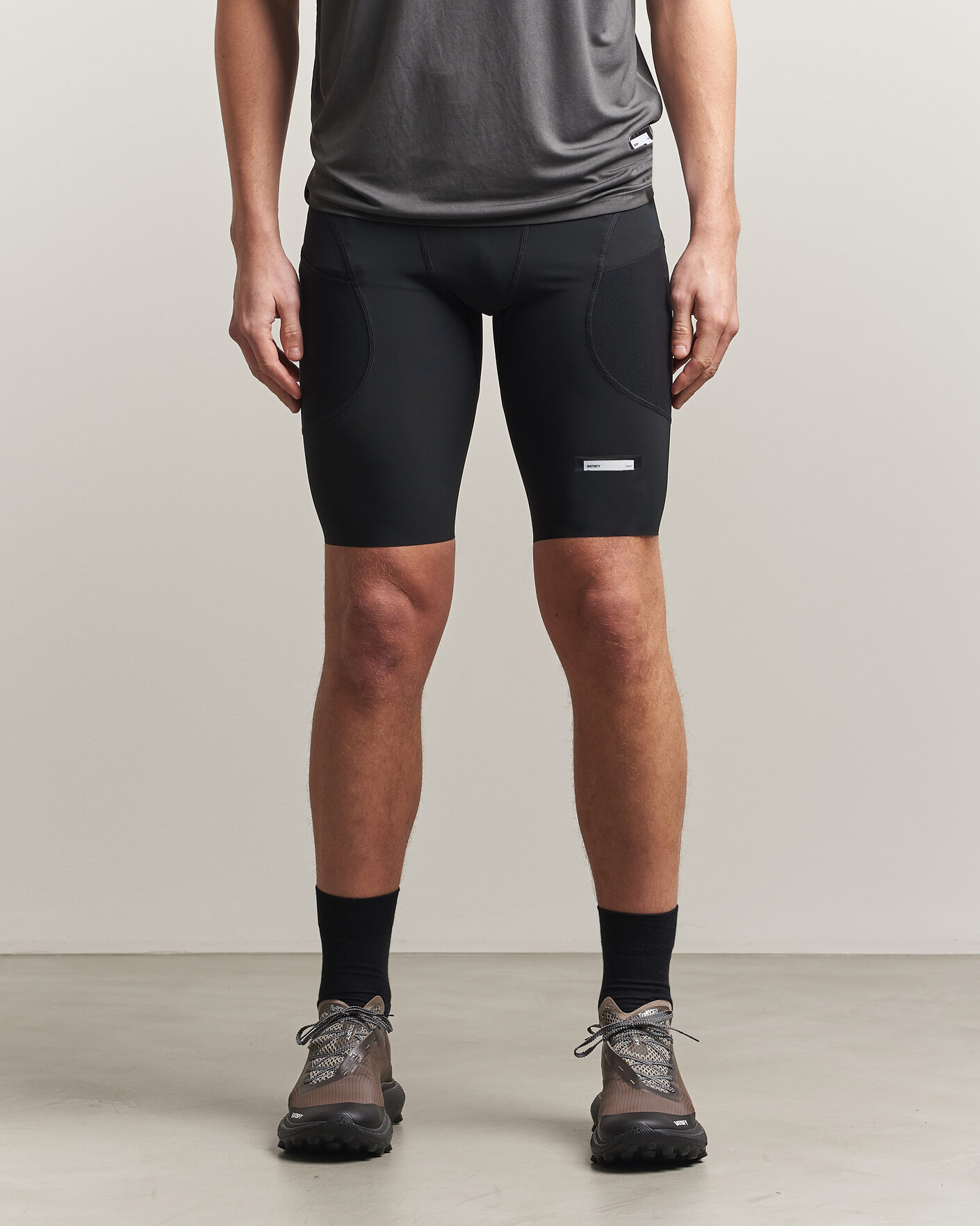 Homme | Shorts | Satisfy | TechSilk Evo 9 Half Tight Black