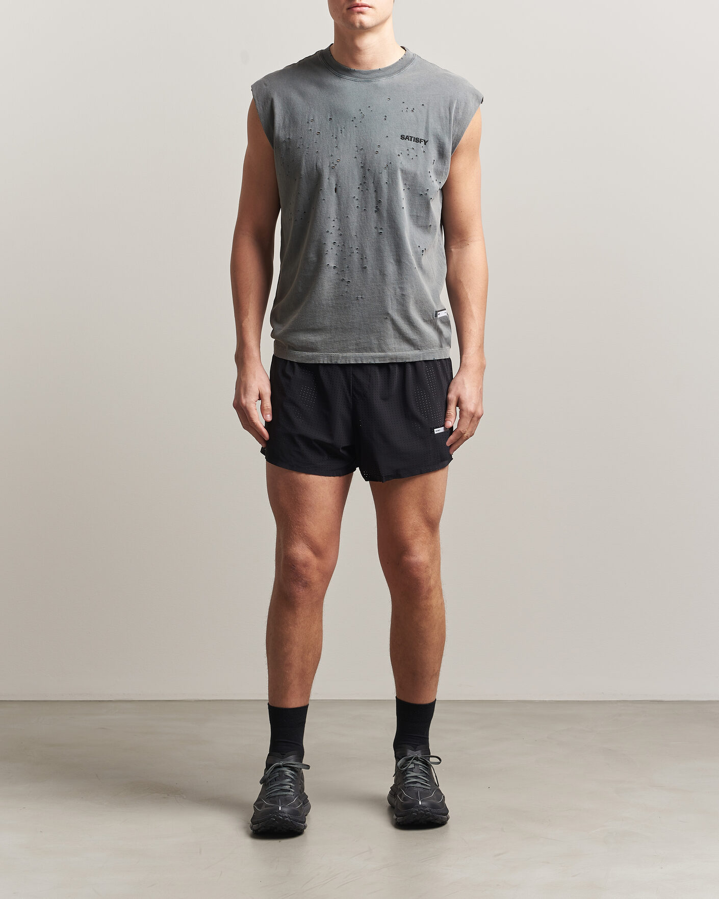 Homme | Shorts | Satisfy | Space-O 2.5 Inch Shorts Black